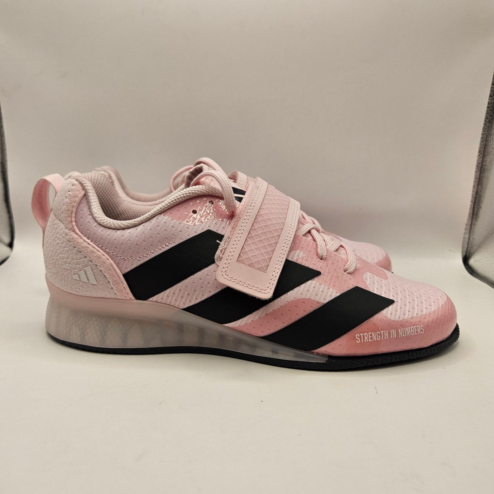 Adidas ADIDAS MEN'S 8.5 ADIPOWER 3 JP9873 WEIGHTLIFTING SHOES PINK Size US 8.5 / EU 41-42 - 4 Thumbnail