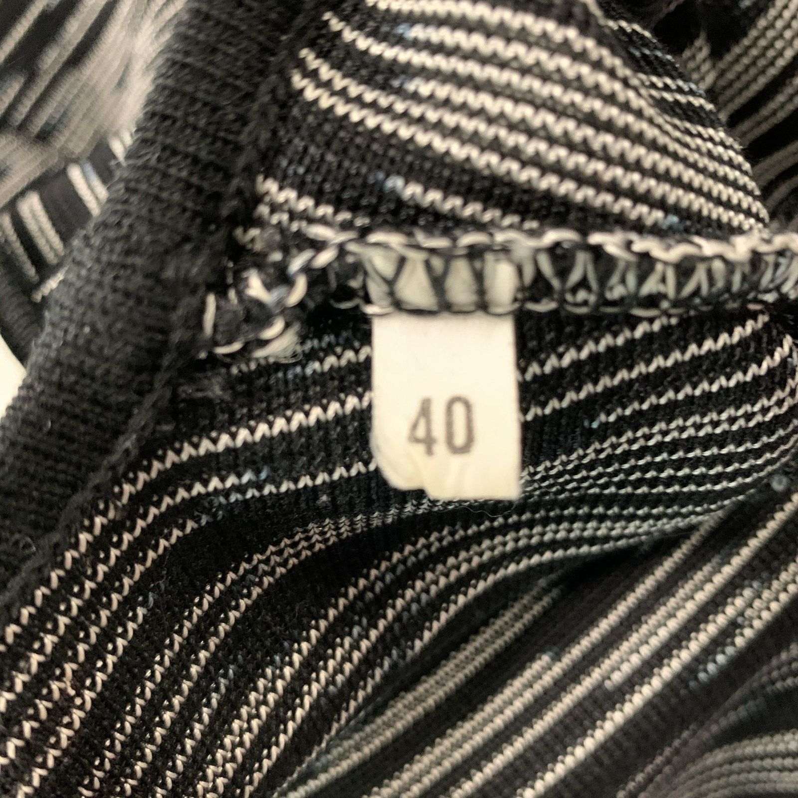 Other M MISSONI Size 4 Black White Knit A-Line Dress Size S / US 4 / IT 40 - 4 Thumbnail