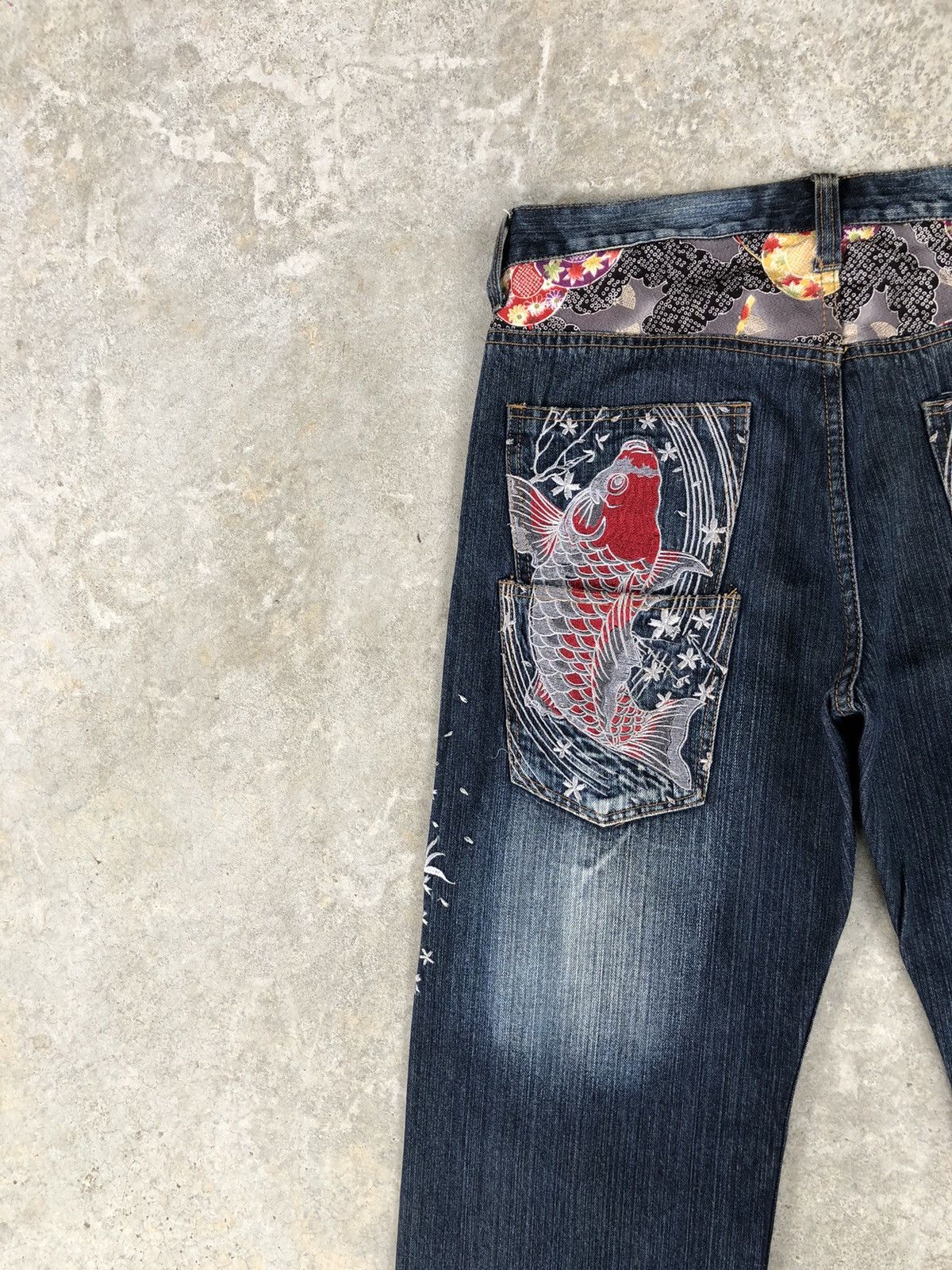 Japanese Brand Japanese Buden Embroidered Jeans Distressed Denim Size US 34 / EU 50 - 9 Thumbnail