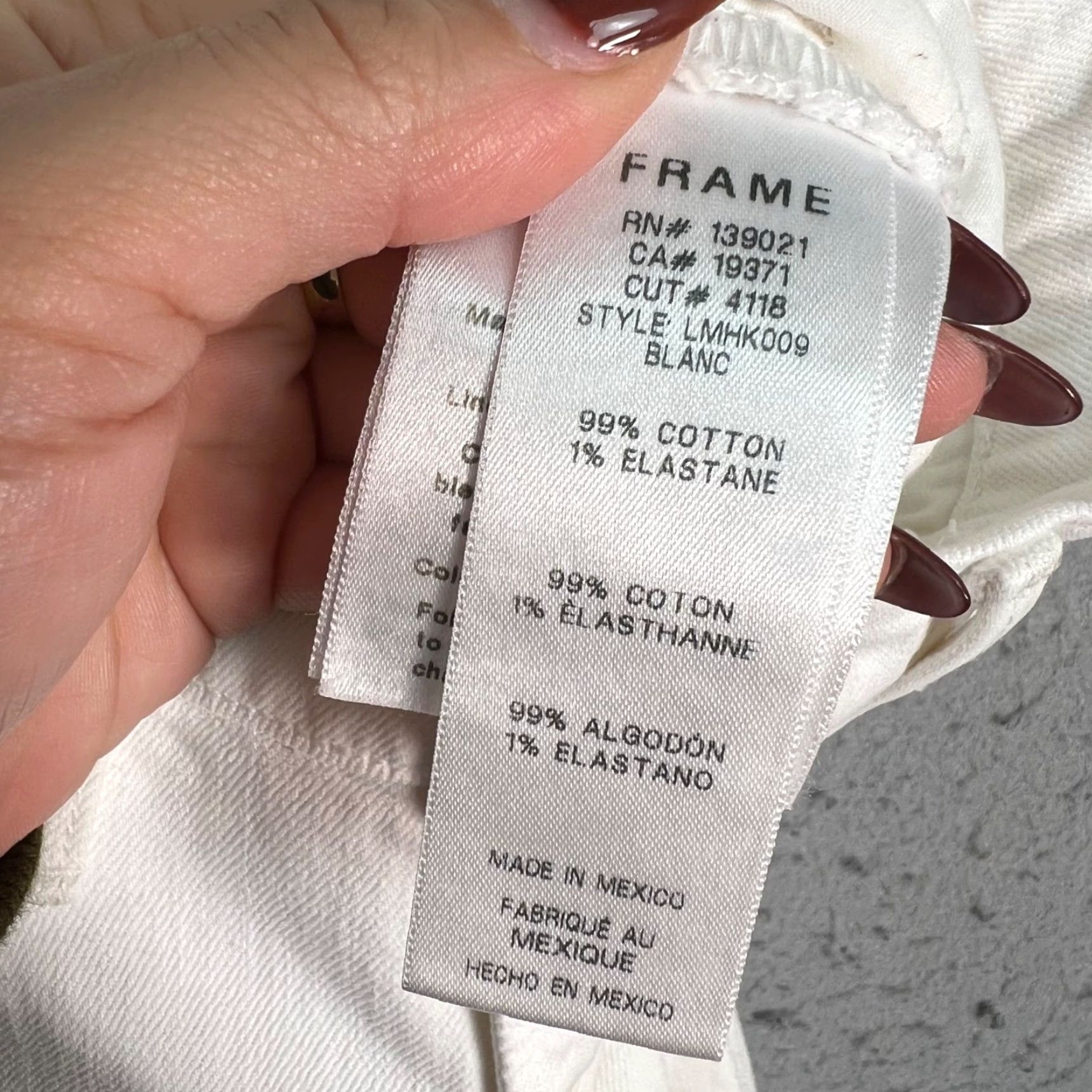 Frame FRAME Jeans Men's Size 30 Skinny White Cotton Denim 5-Pocket Rise Mid Inseam 29 Adult Mens Skinny Jeans and Pants Size US 30 / EU 46 - 6 Thumbnail