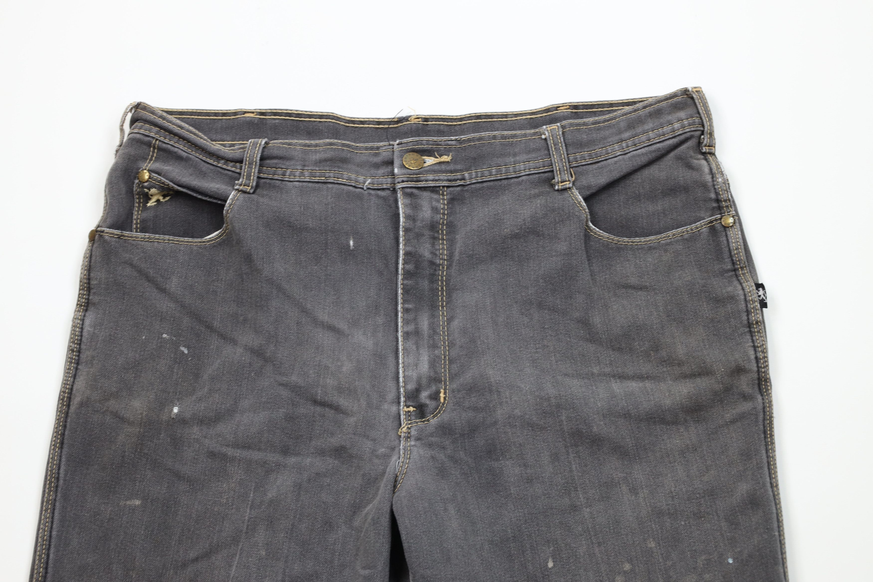 Vintage Vintage 80s 90s Streetwear Stretch Flared Wide Leg Jeans Size US 38 / EU 54 - 2 Thumbnail