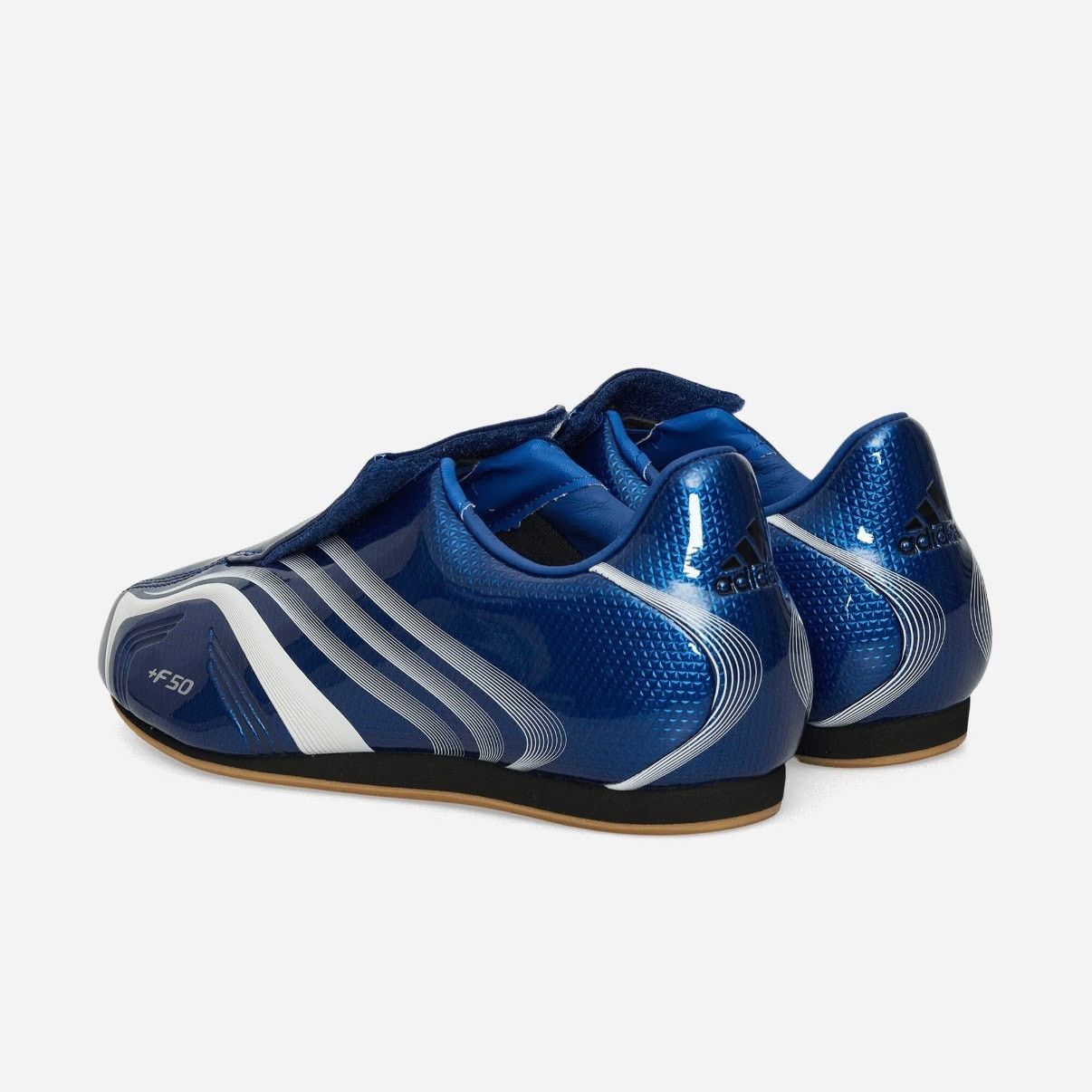 Adidas ADIDAS WOMEN'S 7 F50 TAEKWONDO BLUE WHITE PATENT LEATHER Size US 7 / IT 37 - 2 Thumbnail