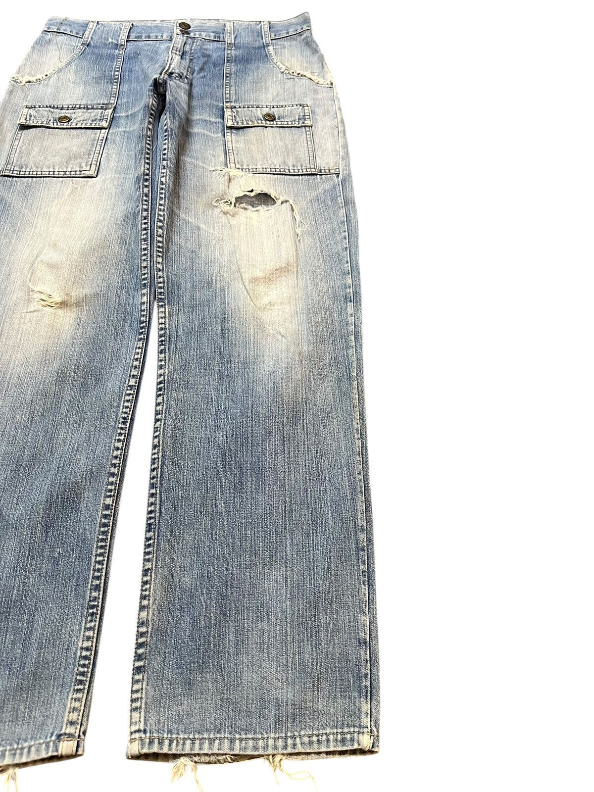 Levi's Vintage Clothing Vintage Levi’s Worker Sanforized Bush Pants Cargo Denim Size US 33 - 6 Thumbnail