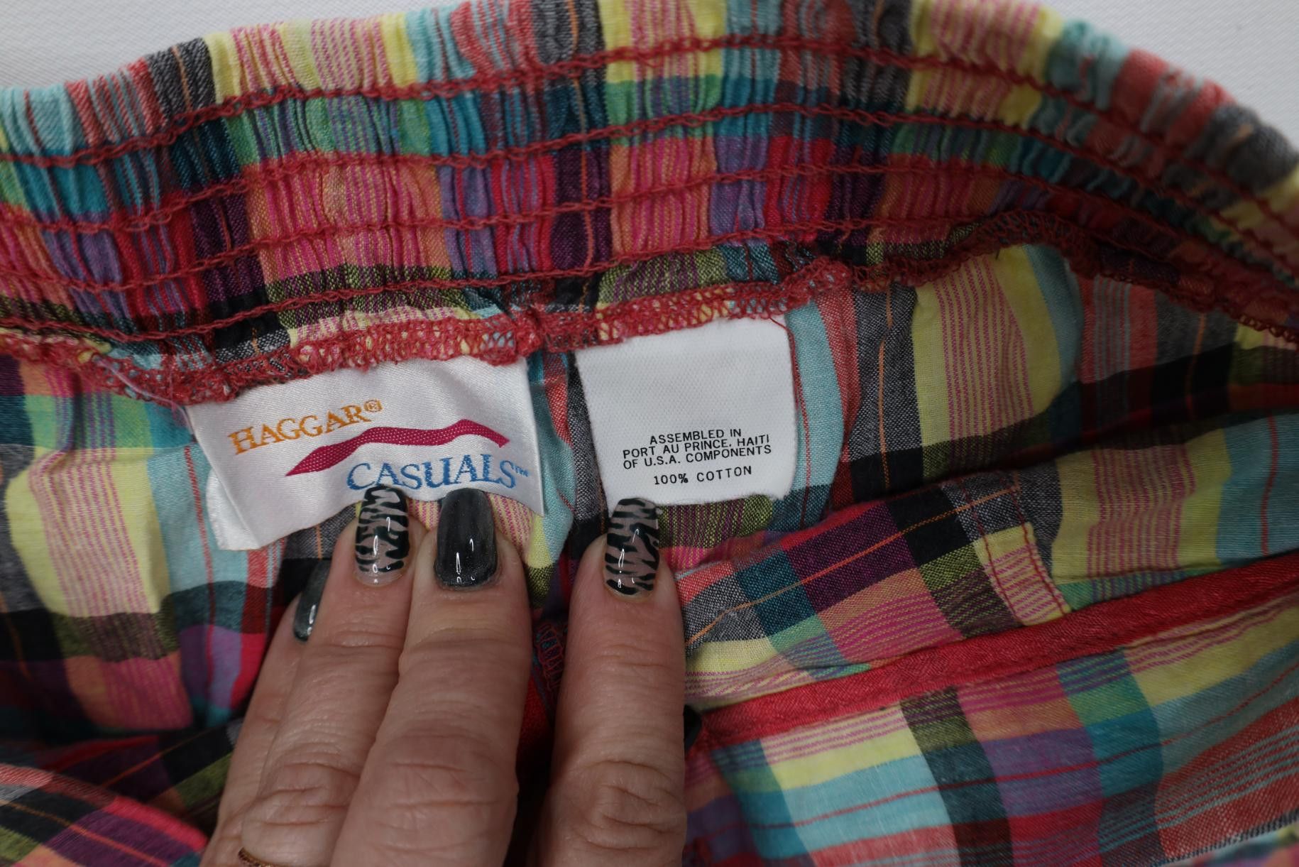 Vintage Vintage 90s Streetwear Madras Pleated Chino Shorts Cotton Size US 30 / EU 46 - 6 Thumbnail