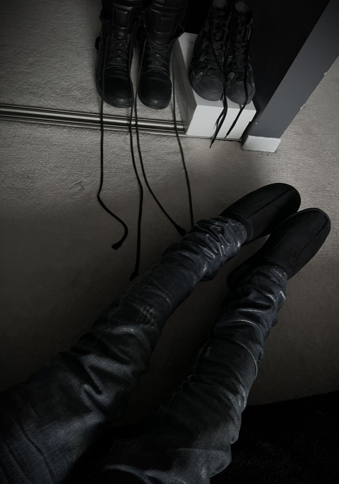Dior × Hedi Slimane × Yves Saint Laurent AW03 DIOR BLUE “LUSTER” WAX DENIM Size US 29 - 9 Thumbnail