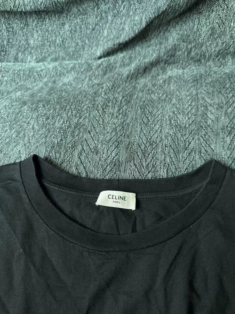 Celine Celine Black Letter Short Sleeve TShirt Size US L / EU 52-54 / 3 - 3 Thumbnail
