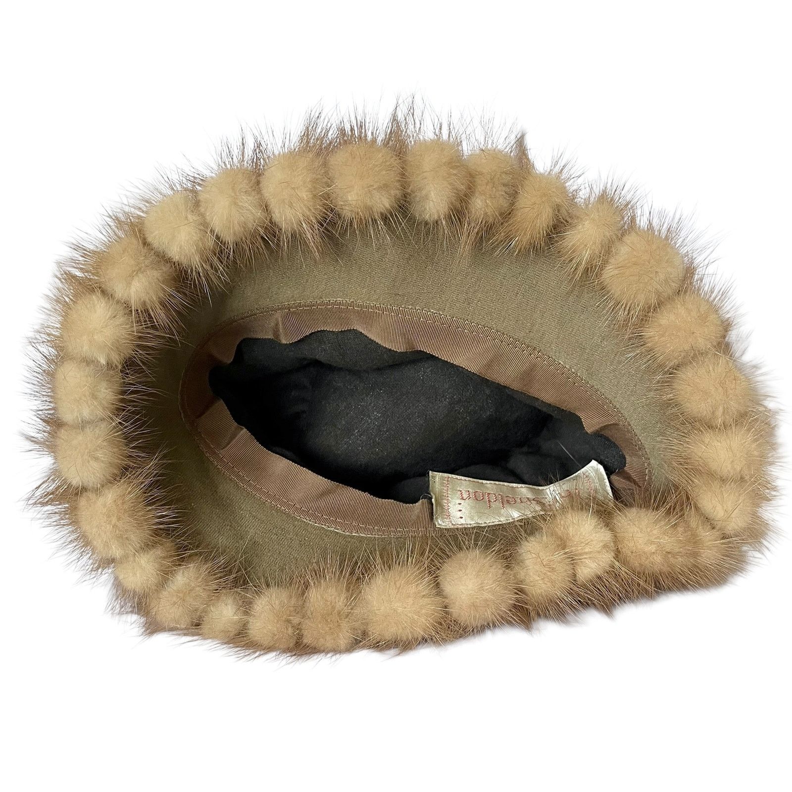 Vintage Vintage Pastel Mink Fur Silk Band Mr Sheldon Bucket Hat Size ONE SIZE - 5 Thumbnail