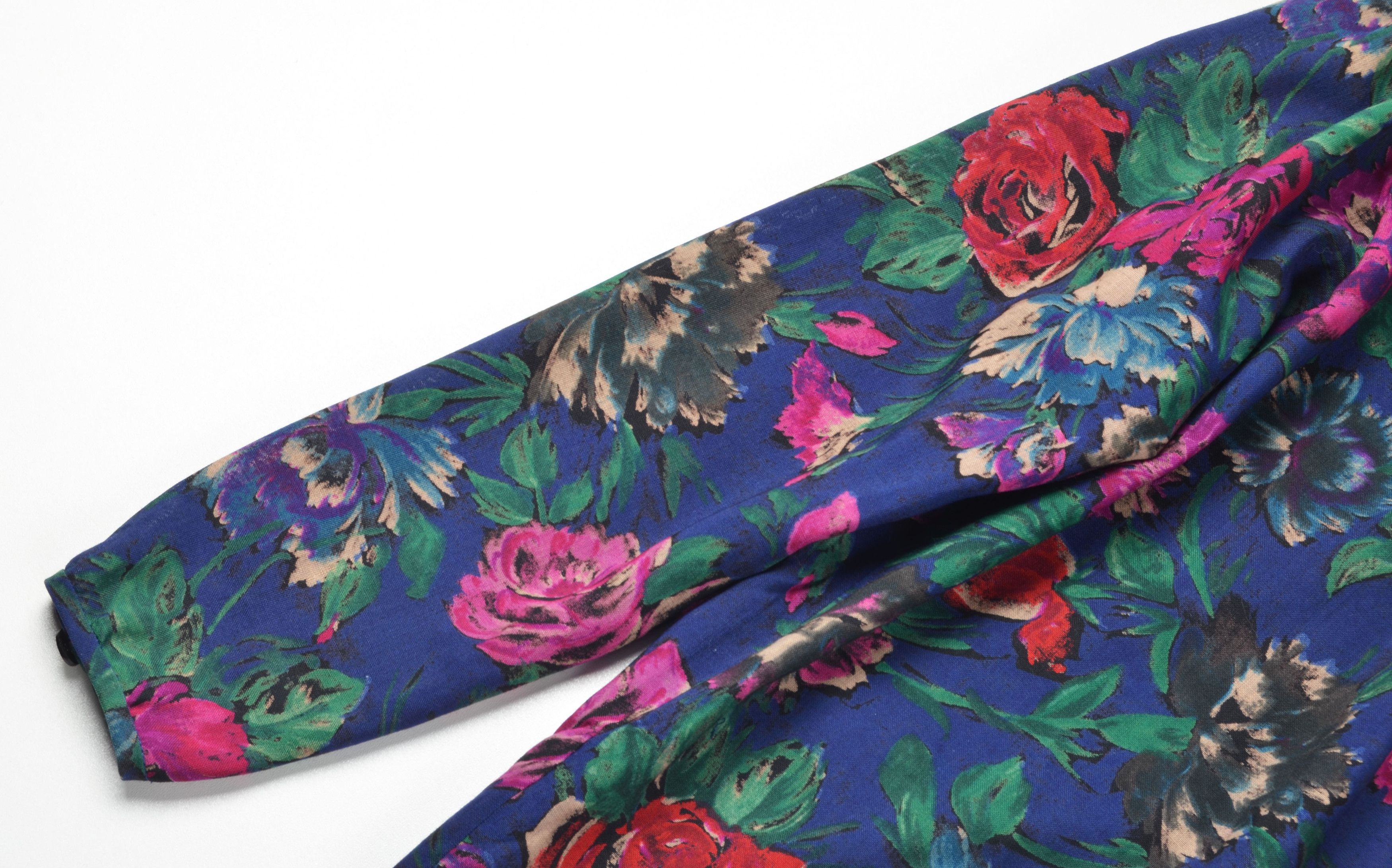 Ungaro Paris Vintage Ungaro Ter Floral Pussy Bow Secretary Midi Dress Size M / US 6-8 / IT 42-44 - 6 Thumbnail