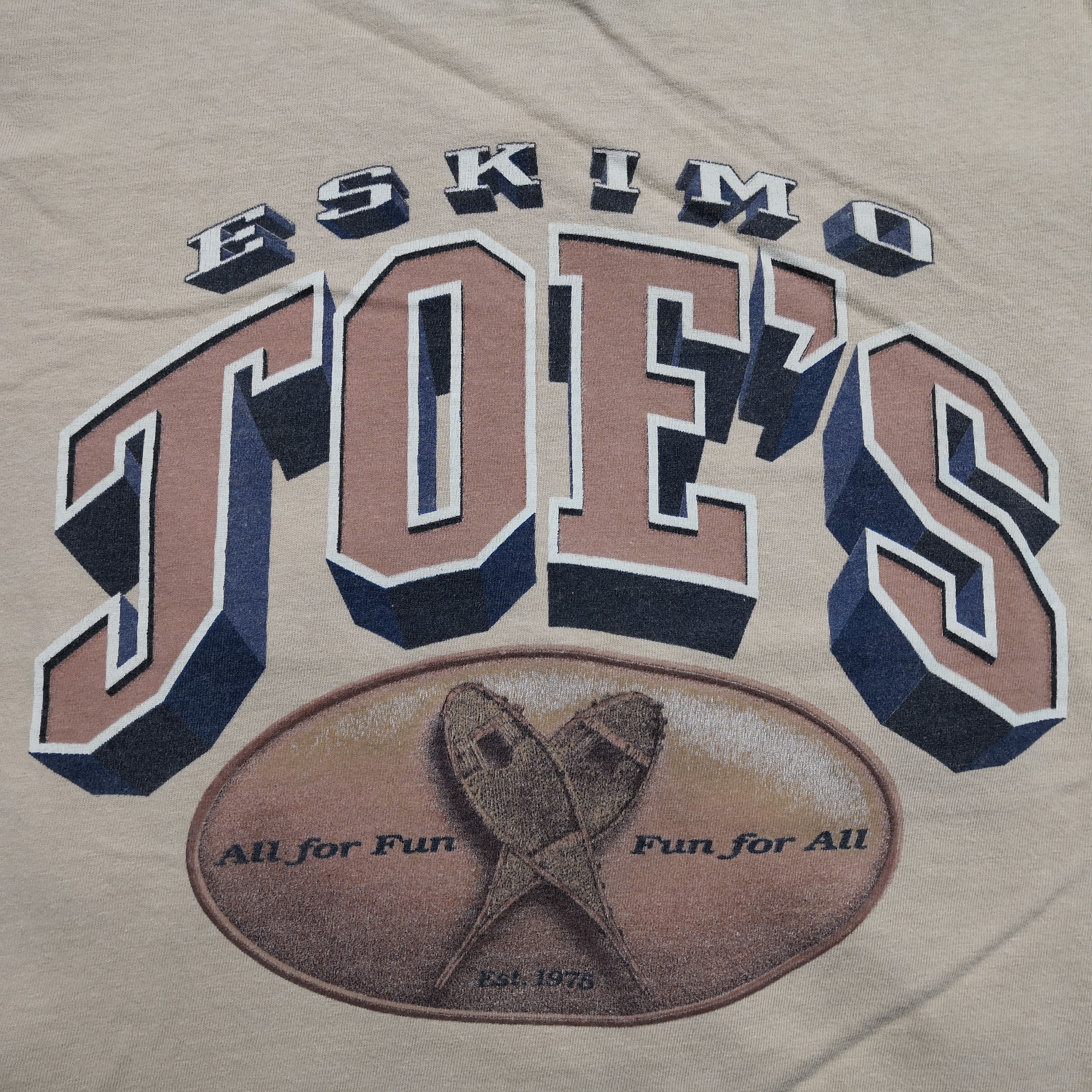 Vintage Vintage 90s Eskimo Joe's T-Shirt Travel Novelty Tees Size US S / EU 44-46 / 1 - 3 Thumbnail