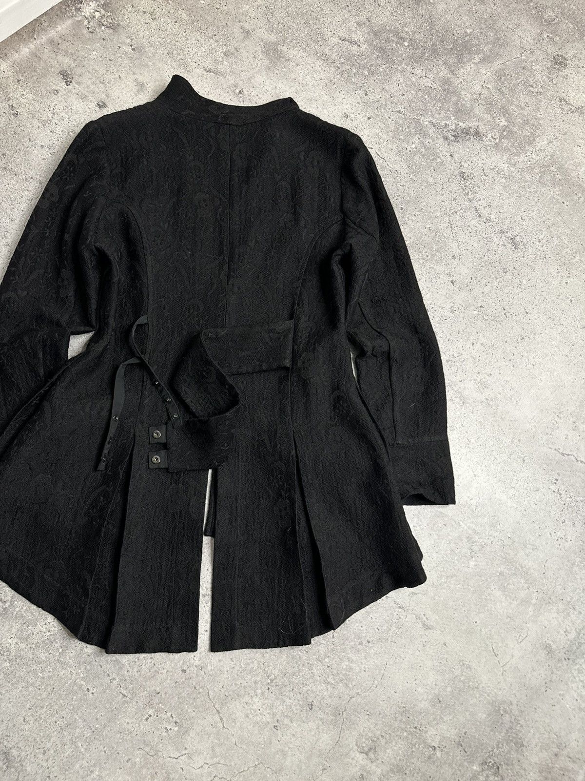 Sarah Pacini Sarah Pacini Wool Avant-Garde Asymmetrical jacket with belt Size XS / US 0-2 / IT 36-38 - 12 Thumbnail