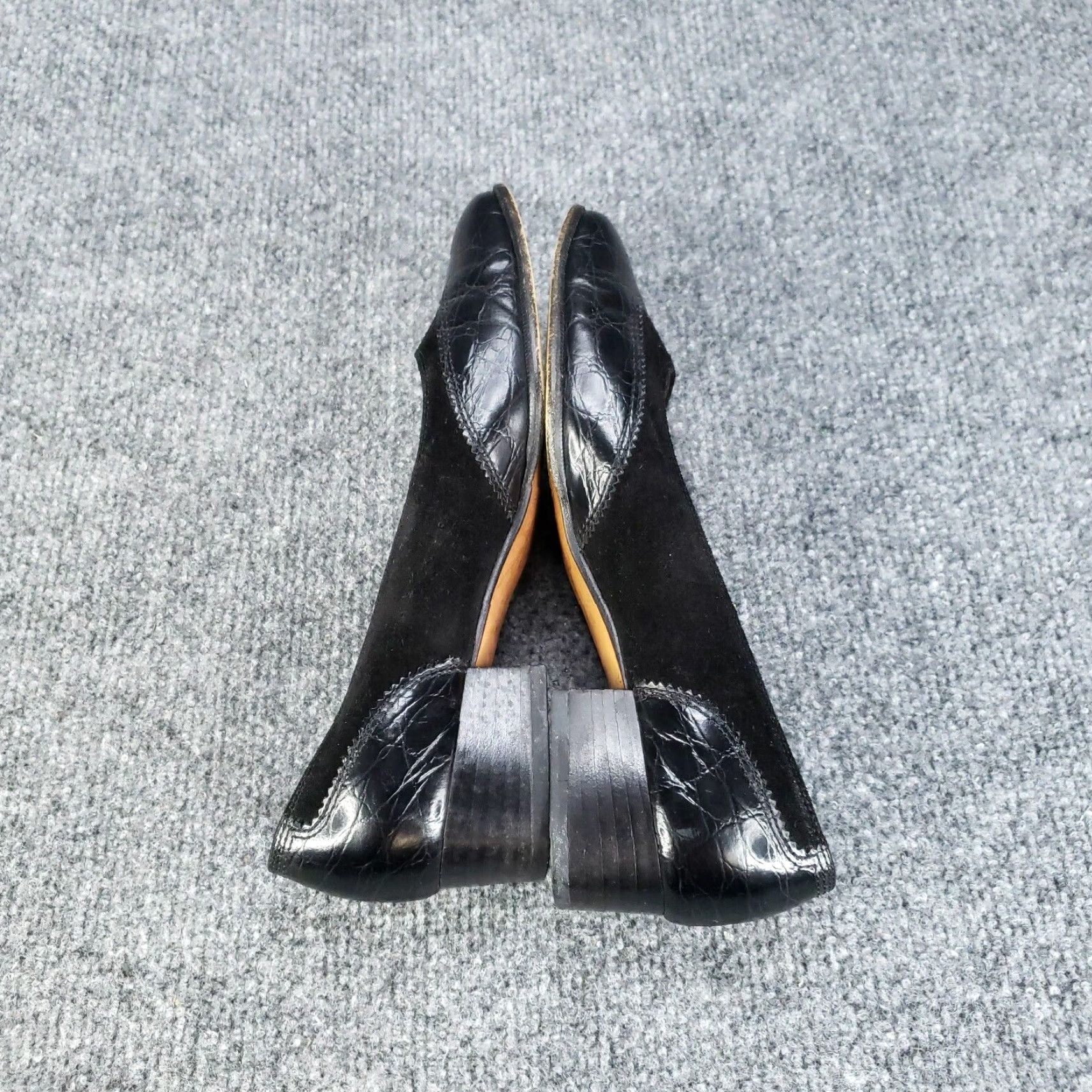 Salvatore Ferragamo Salvatore Ferragamo Heels Womens Size 5.5 Brown Leather Suede Block Pump Size US 6 / IT 36 - 6 Thumbnail