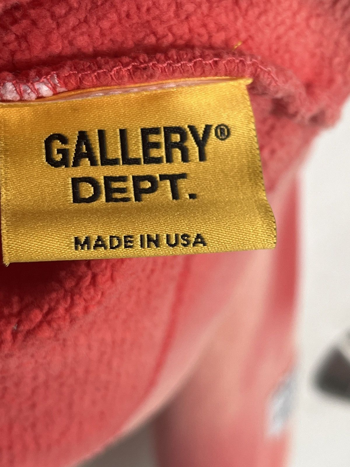 Gallery Dept. Gallery Dept Sun faded English zip hoodie-Red Size US L / EU 52-54 / 3 - 12 Thumbnail