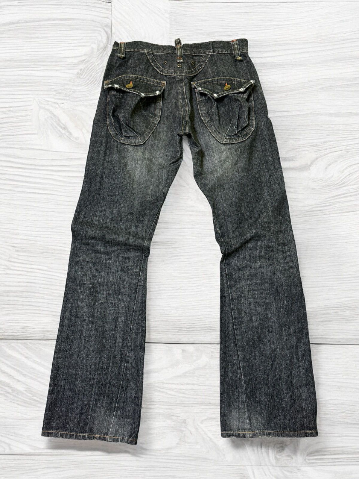 Edwin FLARE EDWIN DISTRESSED TACTICAL 3D MULTIPOCKET Size US 30 / EU 46 - 2 Thumbnail