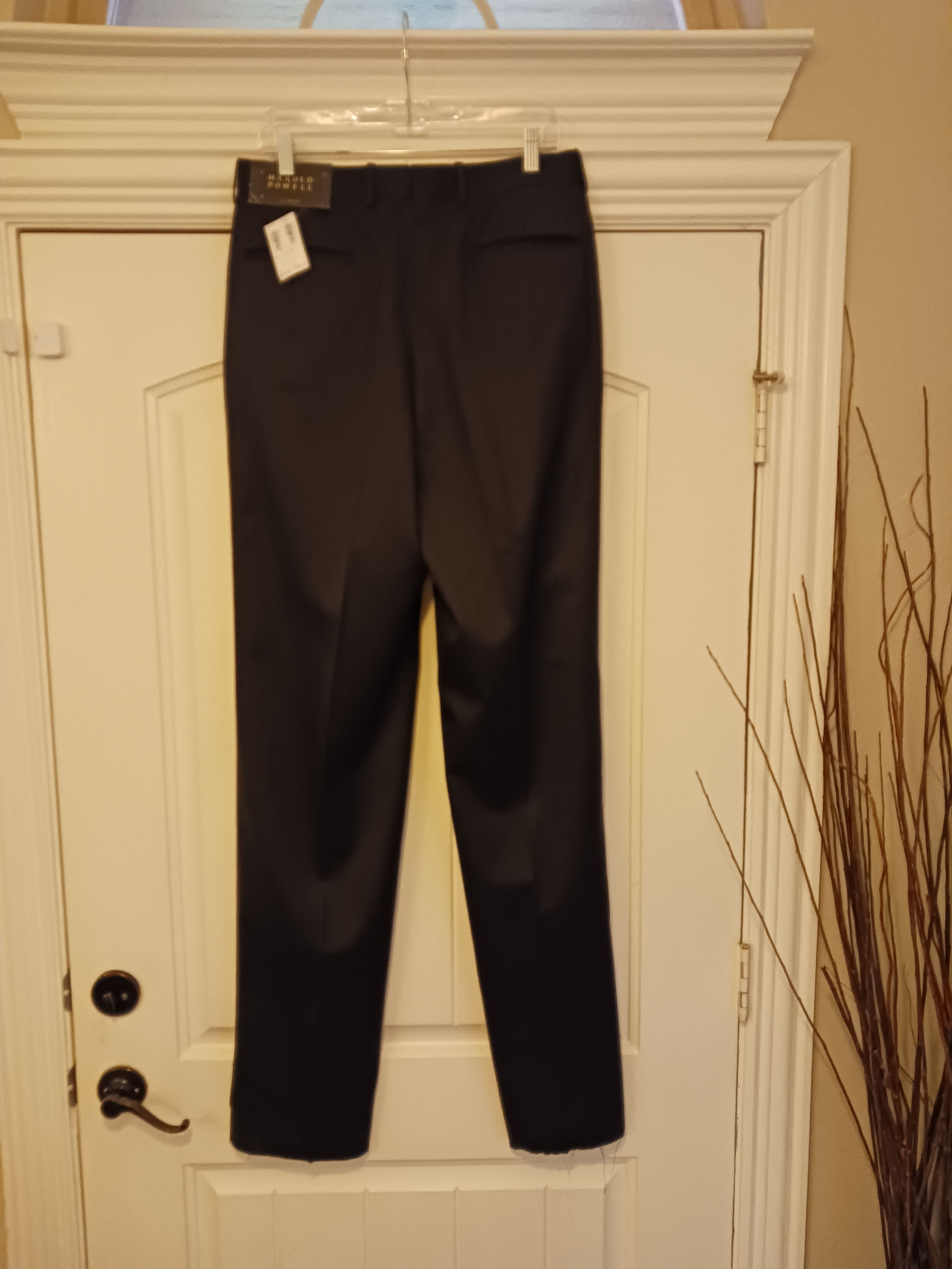 Other NWT Harold Powell Super 100% Wool Pleated Front Pants Size US 33 - 2 Thumbnail