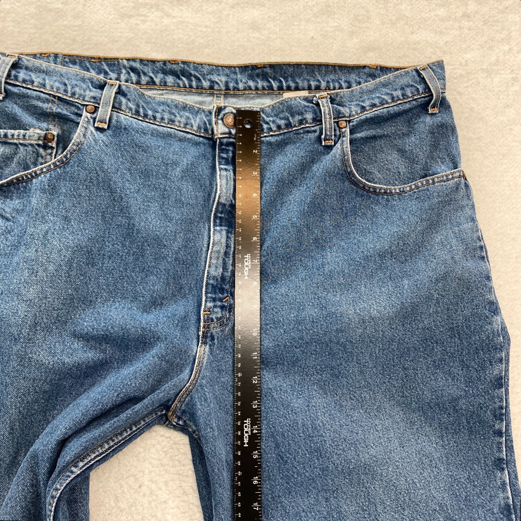 Levi's VINTAGE Levi's Jeans 545 Mens 44x30 Blue Denim 90s Tapered Loose Fit 1998 Mens Size US 44 / EU 60 - 7 Thumbnail