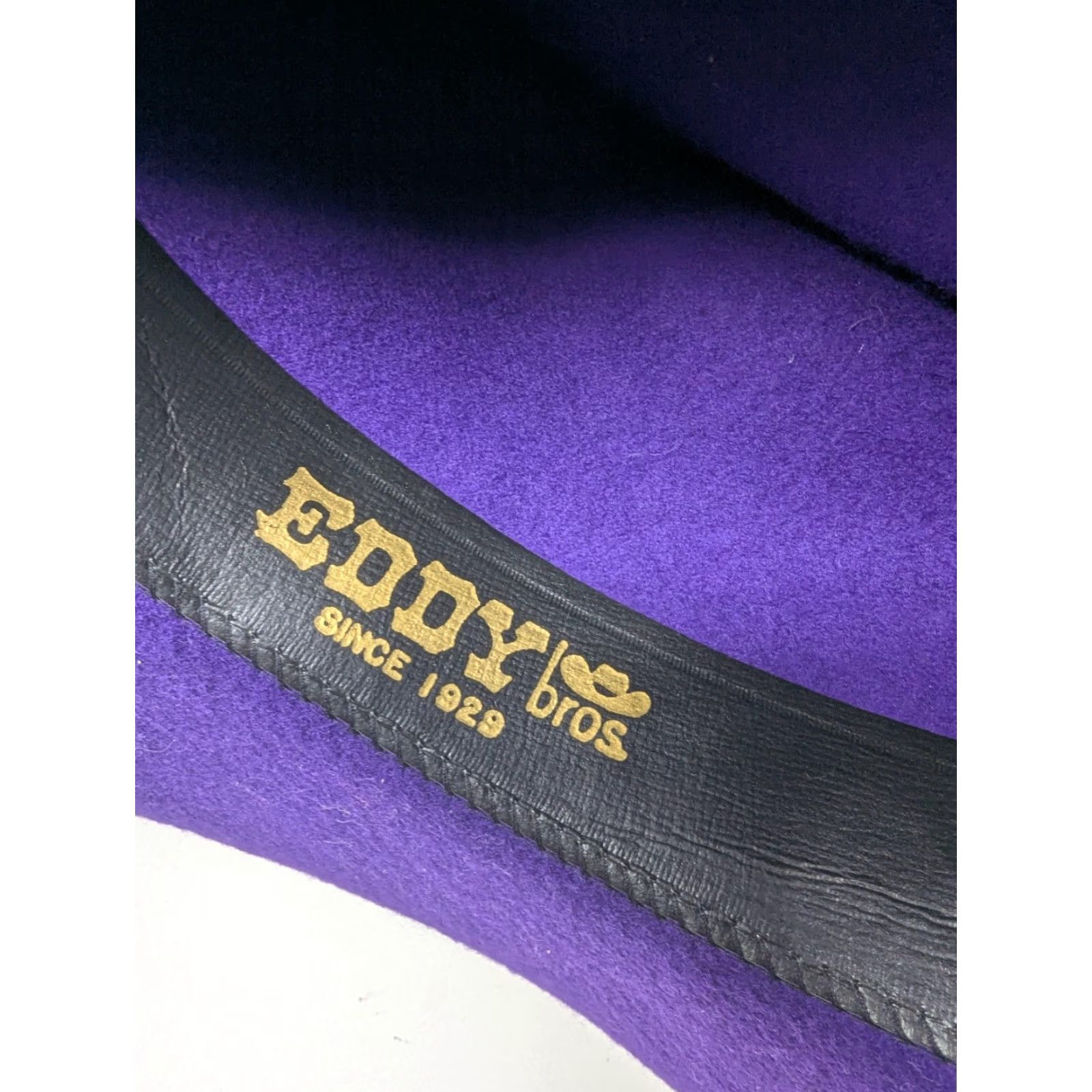 Vintage Vintage Eddy Bros Hat Cowboy Fitted Mens Medium Purple Wool Western Concho 90s Size ONE SIZE - 6 Thumbnail
