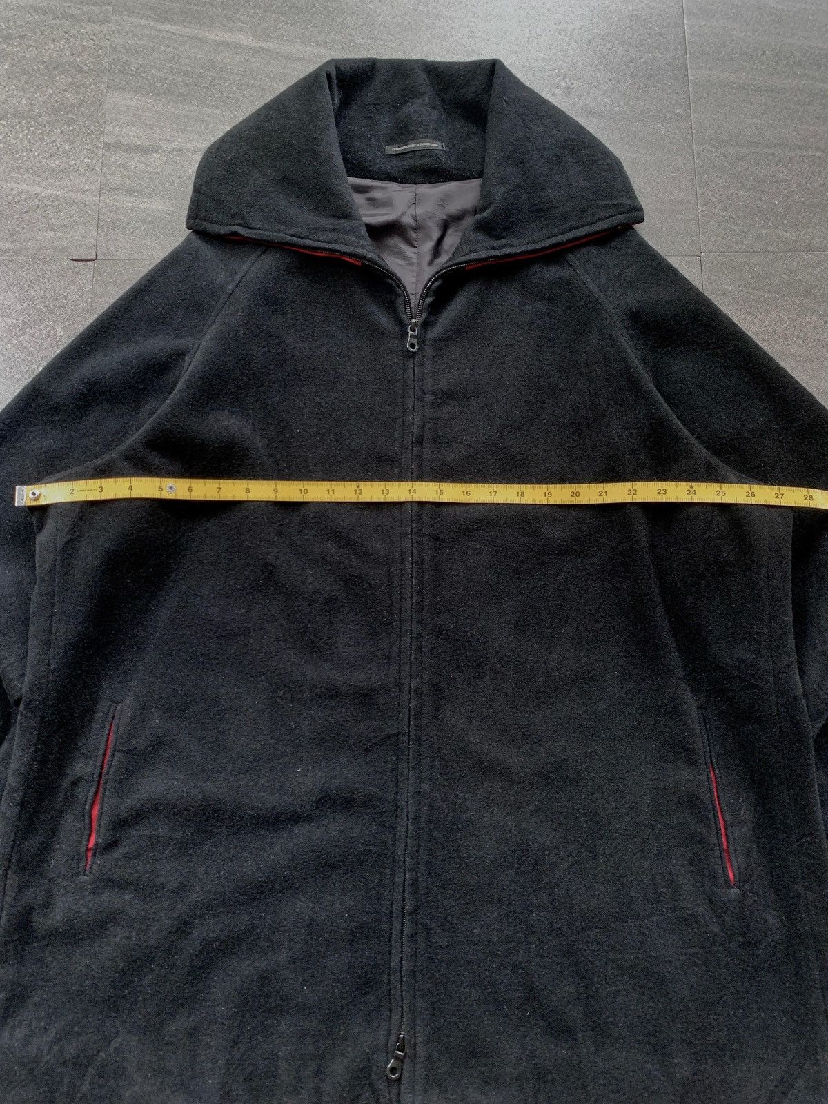 Yohji Yamamoto FREE TAX! Cashmere Blend Wide Collar Coat Size US L / EU 52-54 / 3 - 10 Thumbnail