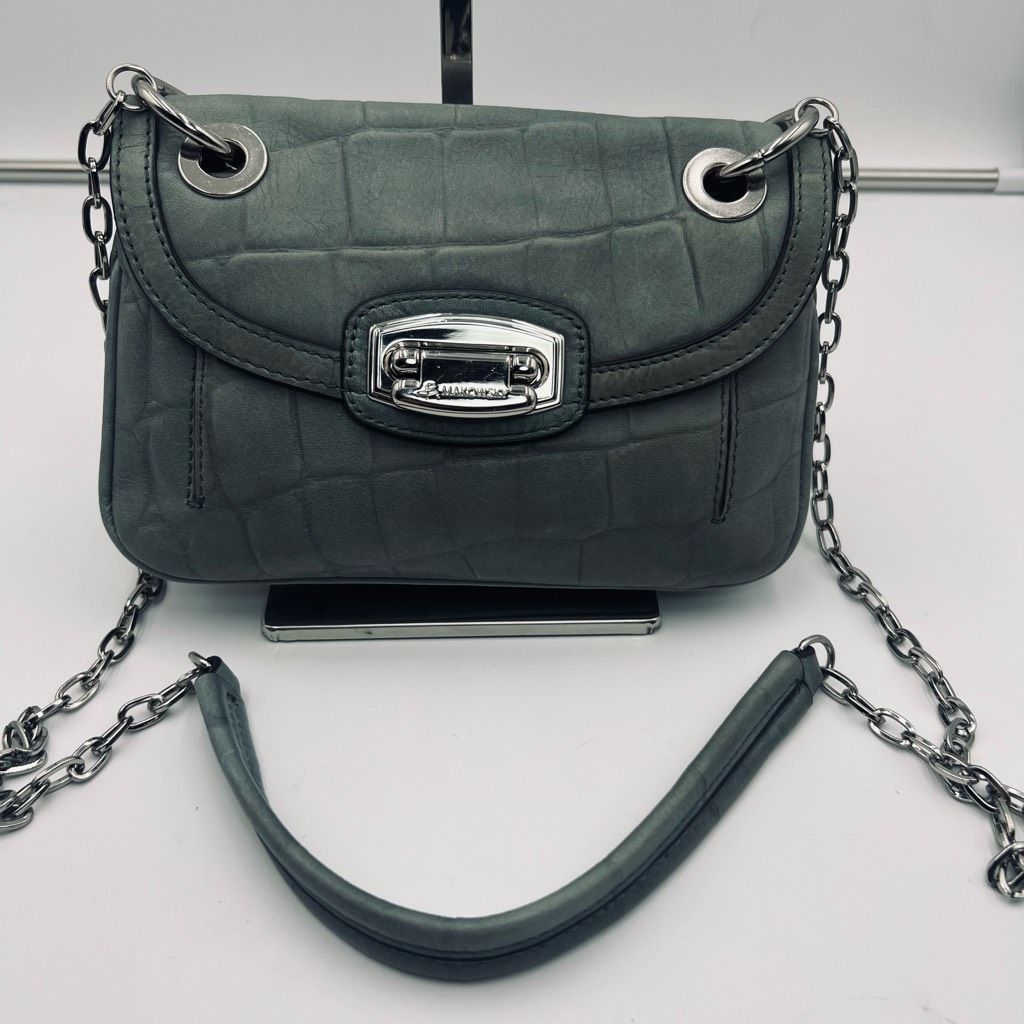 Other B. Makowski Green Croco Embossed Vintage Chain/Leather Strap Size ONE SIZE - 1 Thumbnail