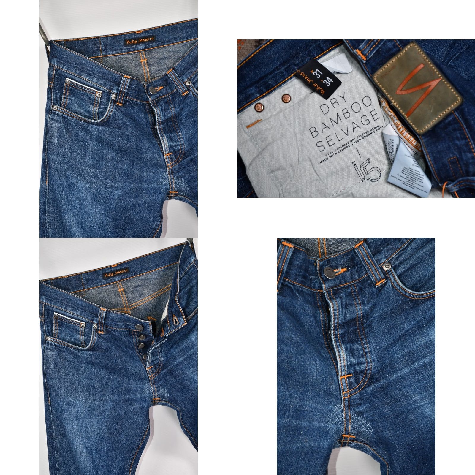 Nudie Jeans Nudie Jeans Bloodline Collection Dry Bamboo Selvage Jeans W31 Size US 31 - 8 Thumbnail