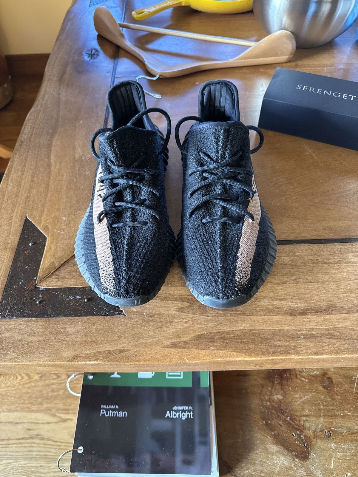 Adidas adidas Yeezy Boost 350 V2 Core Black Copper Size US 10.5 / EU 43-44 - 3 Thumbnail