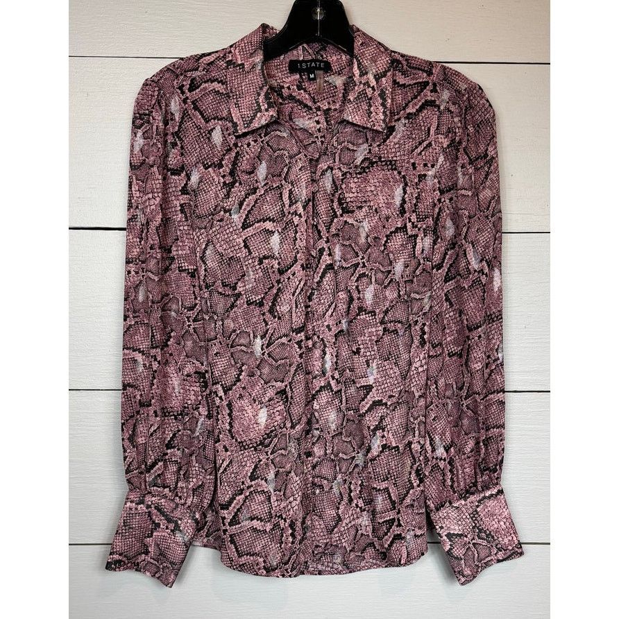 Other 1. State Long Sleeve Sheer Blouse Women's Size Medium Size M / US 6-8 / IT 42-44 - 1 Thumbnail
