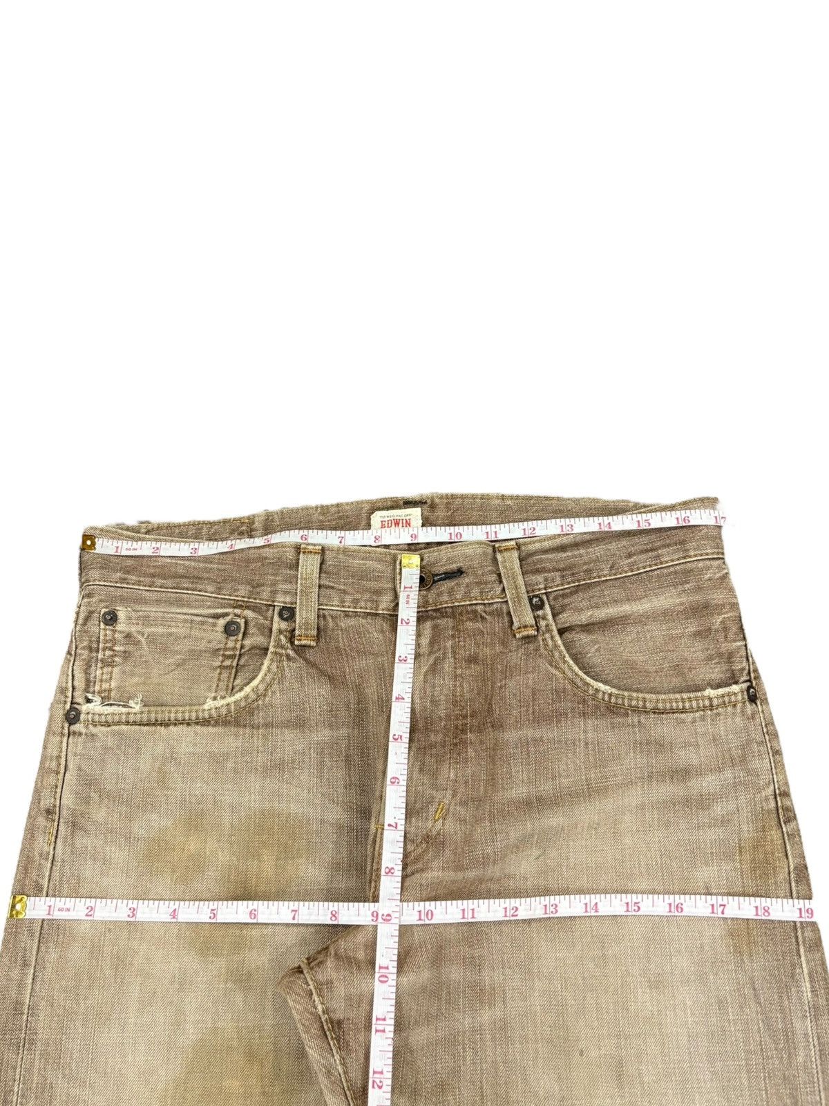 Edwin Vintage Edwin 505zx Selvedge Rusty Wash Baggy Jeans Size US 34 / EU 50 - 8 Thumbnail