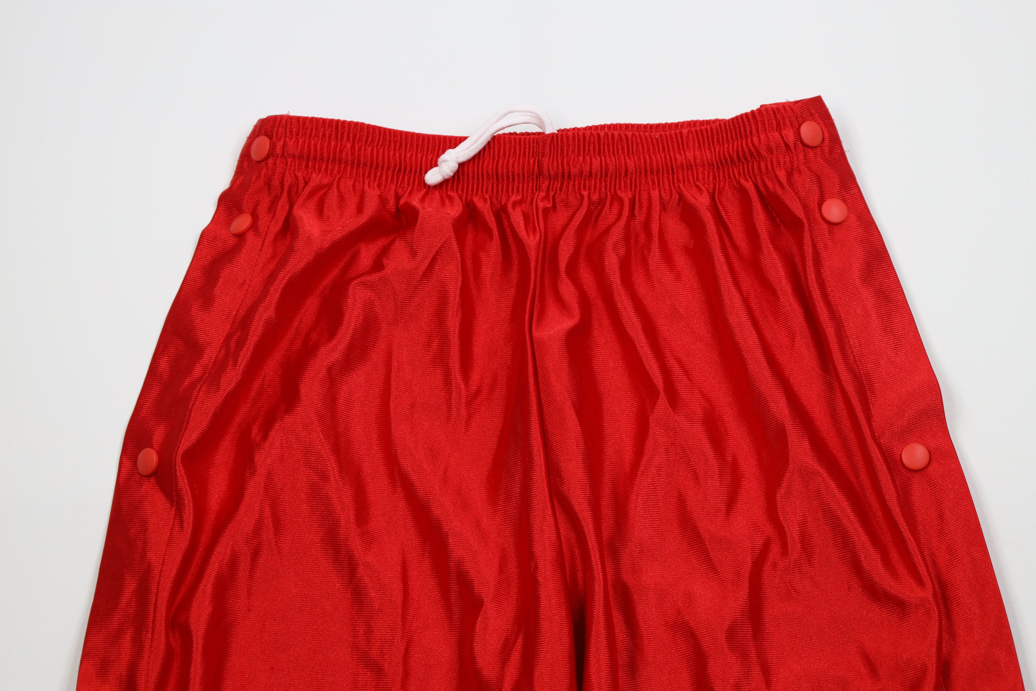 Vintage Vintage 90s Streetwear Tearaway Sweatpants Pants Red Size US 34 / EU 50 - 2 Thumbnail
