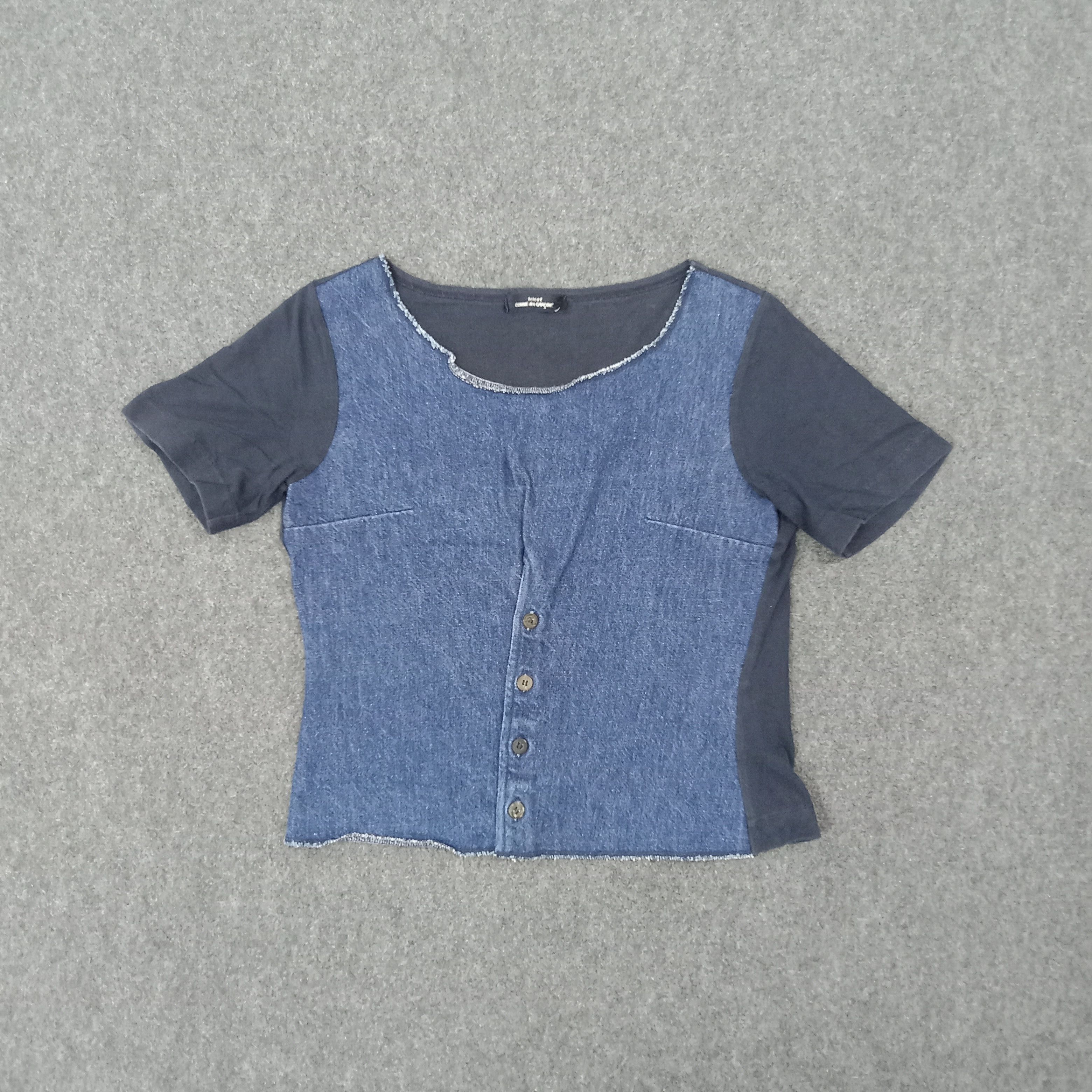 Tricot Comme des Garcons Tricot Comme Des Garcons Japanese Denim Tshirt C267N41 Size S / US 4 / IT 40 - 1 Thumbnail