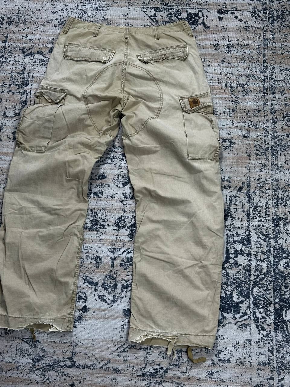 Carhartt Vintage Carhartt Cargo Beige Distressed Pants Size US 30 / EU 46 - 11 Thumbnail
