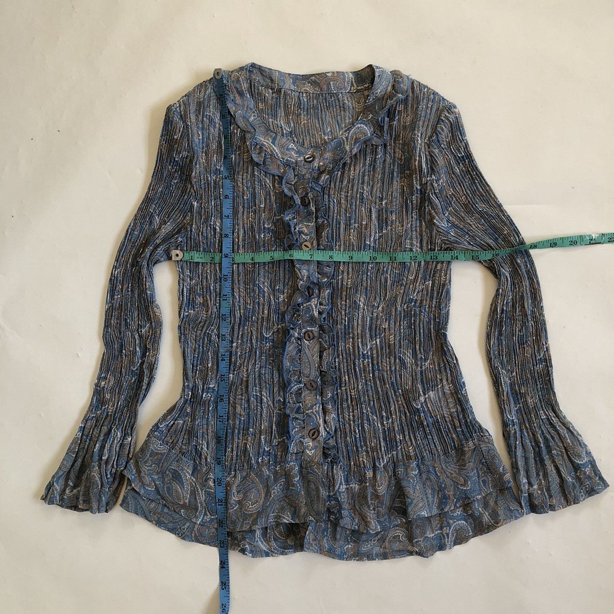 Beauty Beast Amzing printed paisley y2k pleats please issey miyake style Size M / US 6-8 / IT 42-44 - 6 Thumbnail