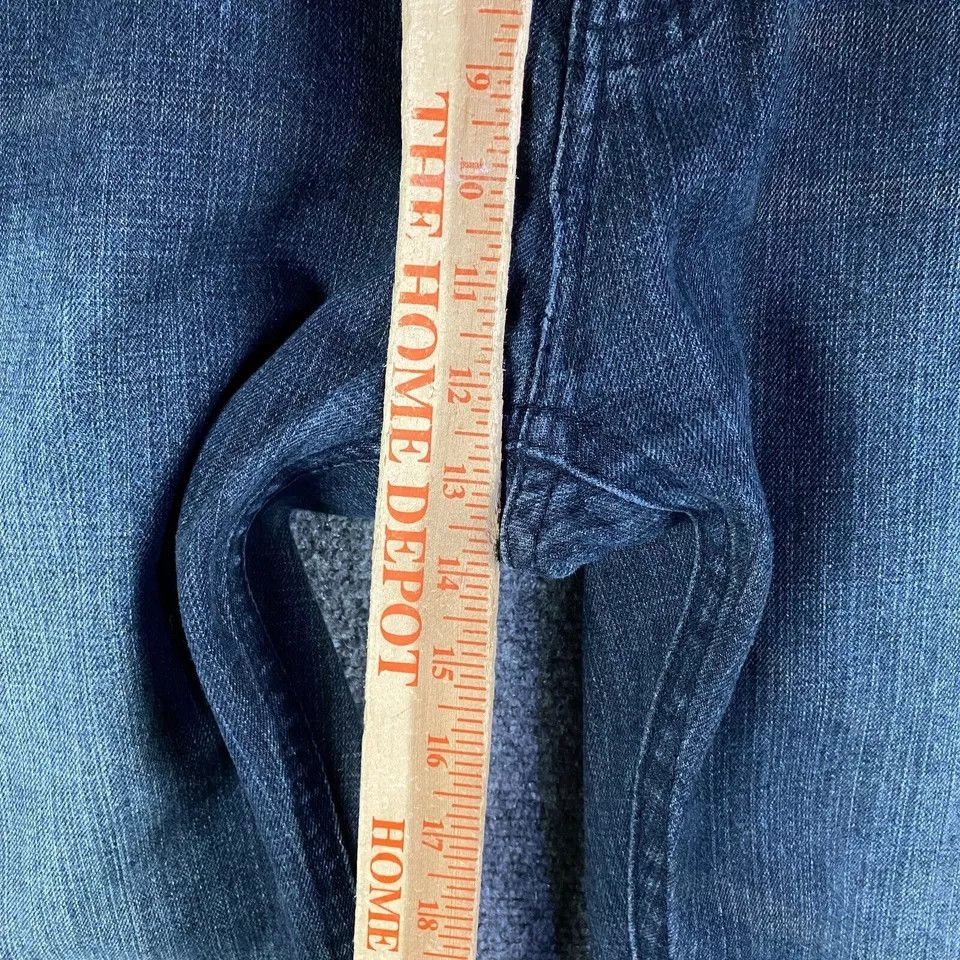 FUSAI FUSAI Jeans Men's 42x32 Straight Leg Denim Dark Wash Size US 42 / EU 58 - 4 Thumbnail