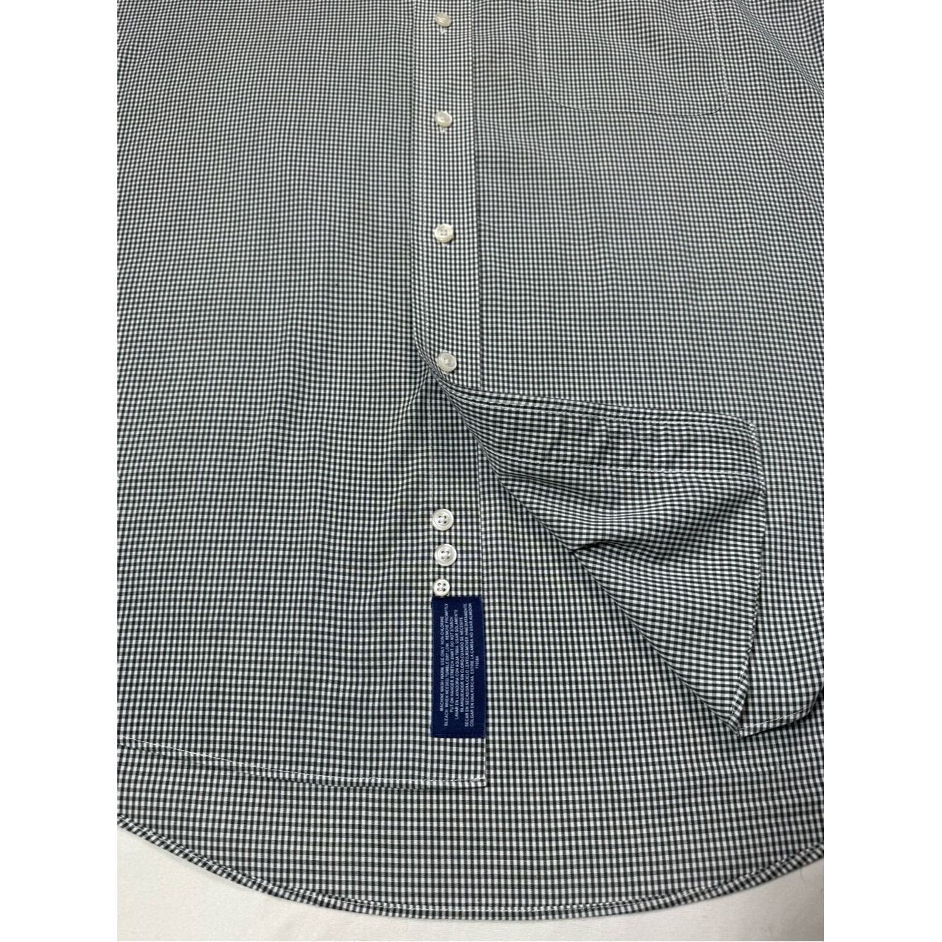 Stafford Stafford Black White Check Short Sleeve Button Down Wrinkle Size US M / EU 48-50 / 2 - 4 Thumbnail