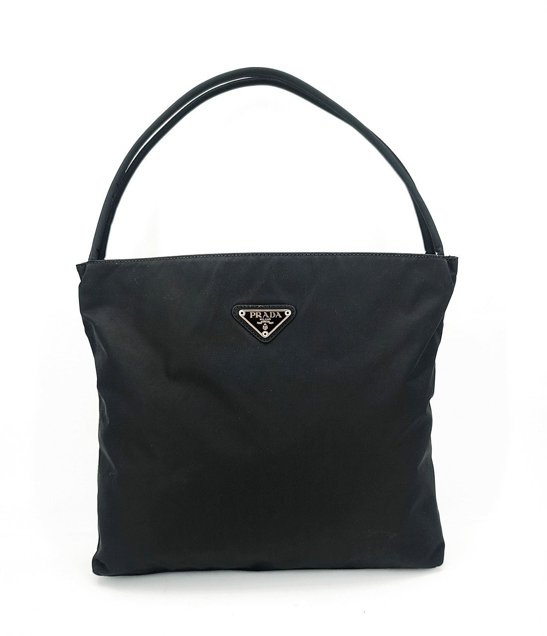 Prada authentic PRADA nylon hard handle hand carry bag Size ONE SIZE - 1 Thumbnail