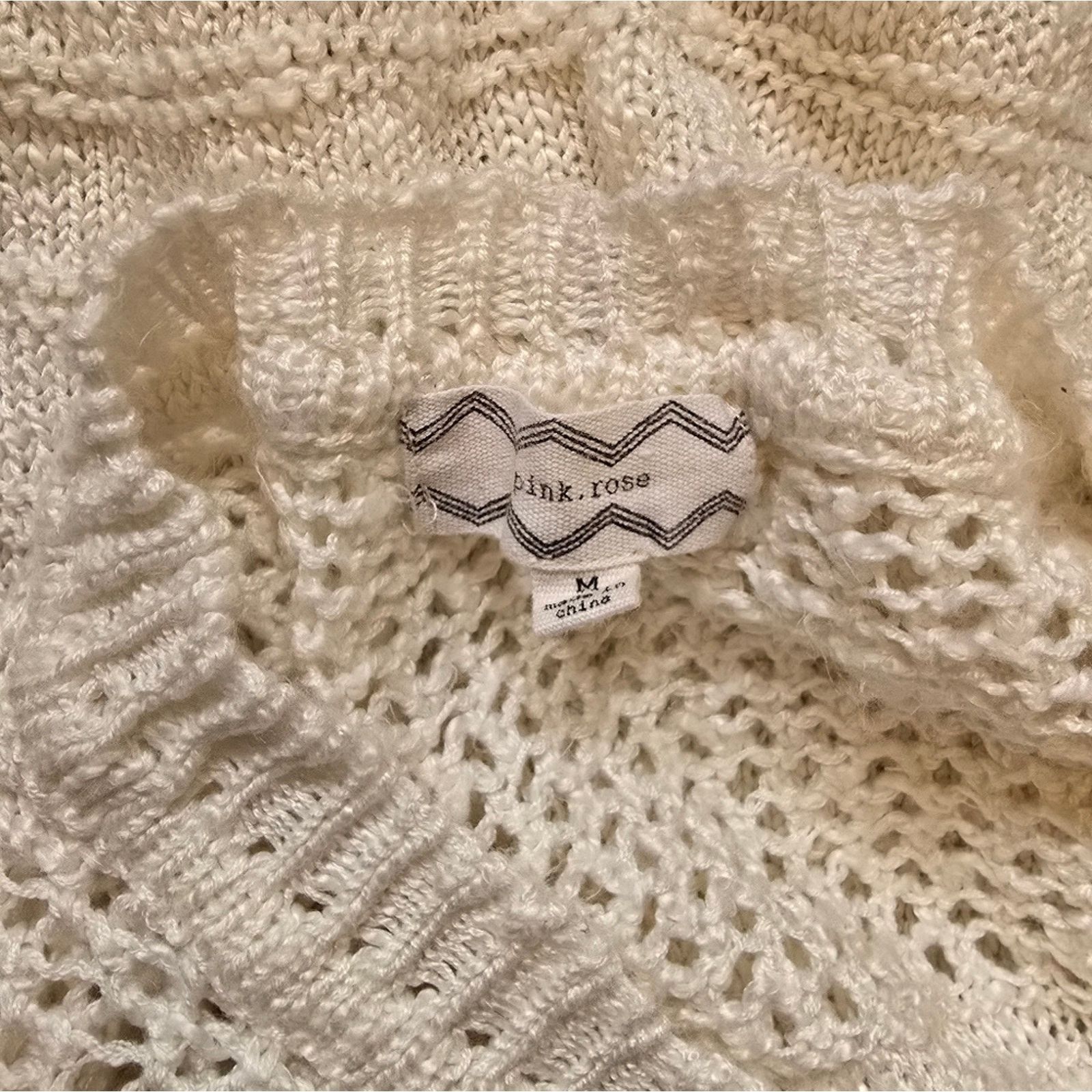 Other White Knit PR Sweater 3/4 Sleeve Size M / US 6-8 / IT 42-44 - 3 Thumbnail