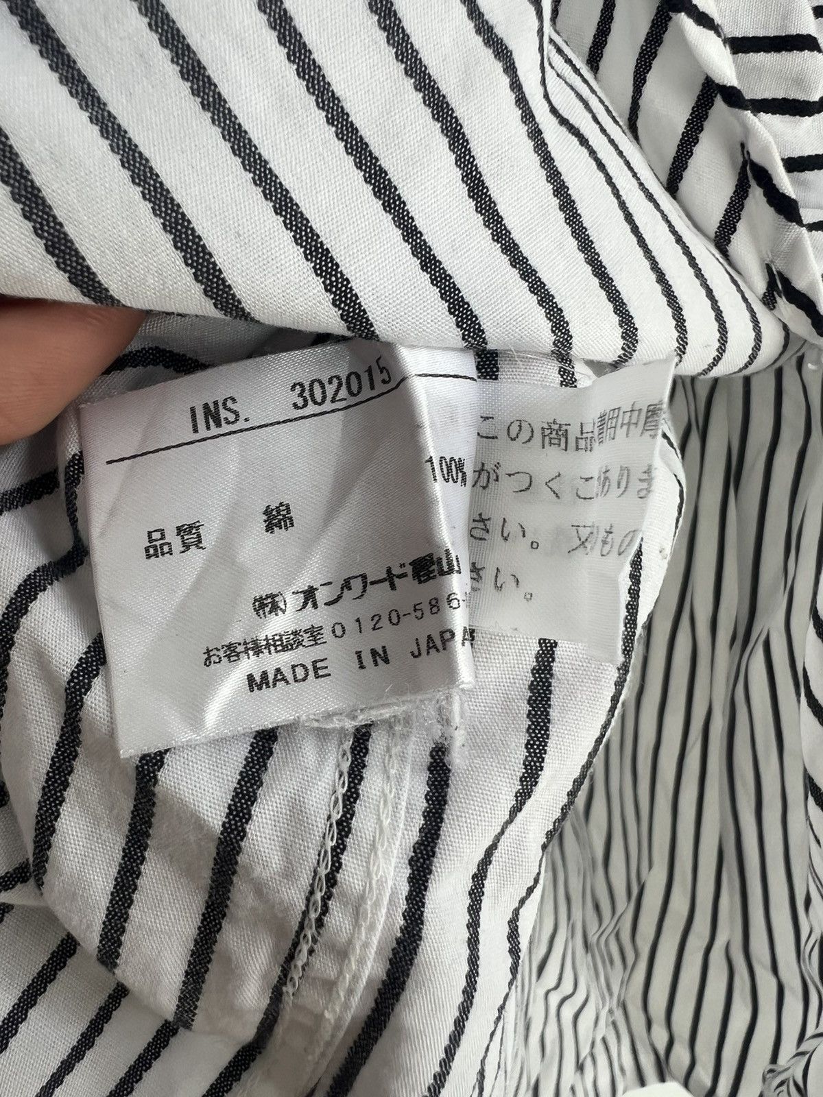 Jean Paul Gaultier 90s Jean Paul Gaultier Gentleman Cut Pinstriped Button Shirt Size US M / EU 48-50 / 2 - 9 Thumbnail