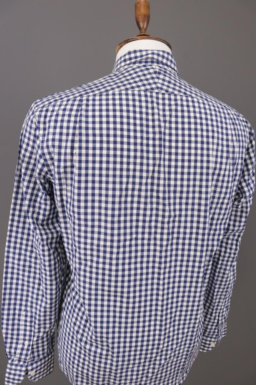 Gieves & Hawkes Gieves & Hawkes Blue Check Button Down Dress Shirt Size M Size US M / EU 48-50 / 2 - 11 Thumbnail