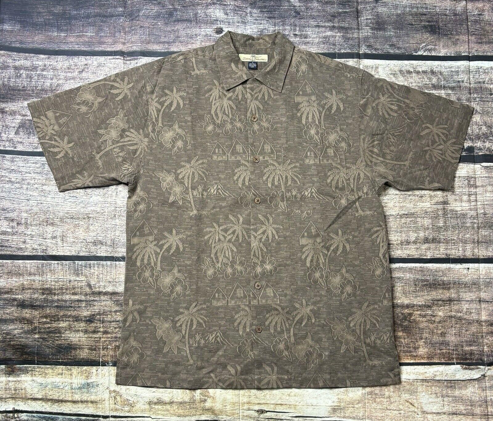 Tommy Bahama Tommy Bahama Silk Shirt Men's Small Palm Trees Huts Floral Size US S / EU 44-46 / 1 - 1 Thumbnail