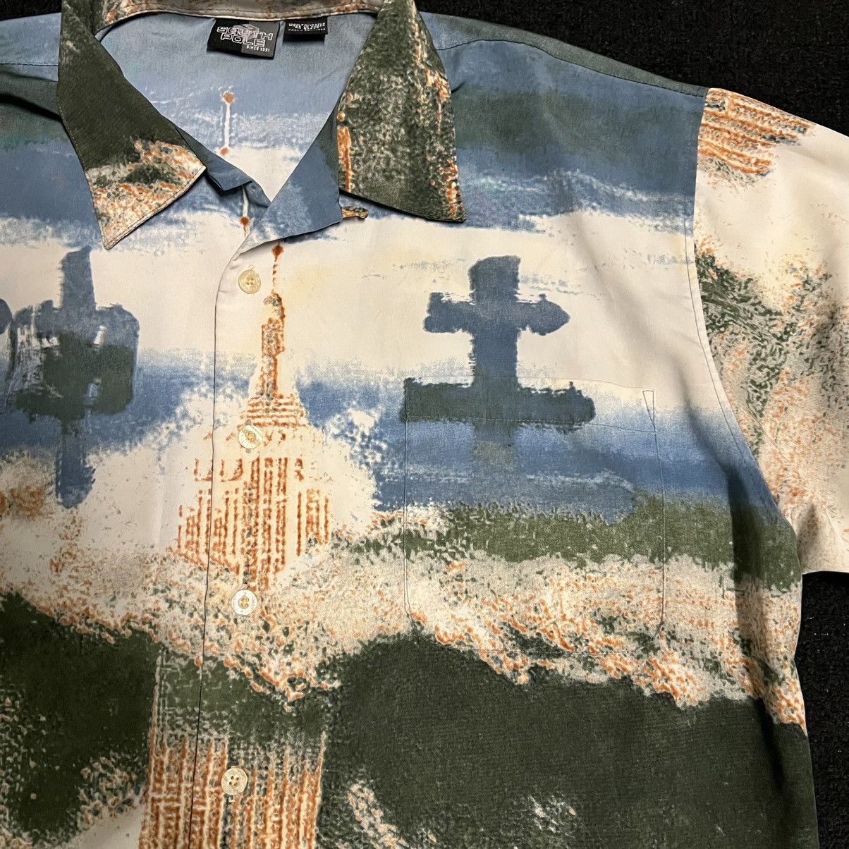 Southpole Southpole Y2K AOP Button Up Shirt Size US L / EU 52-54 / 3 - 6 Thumbnail