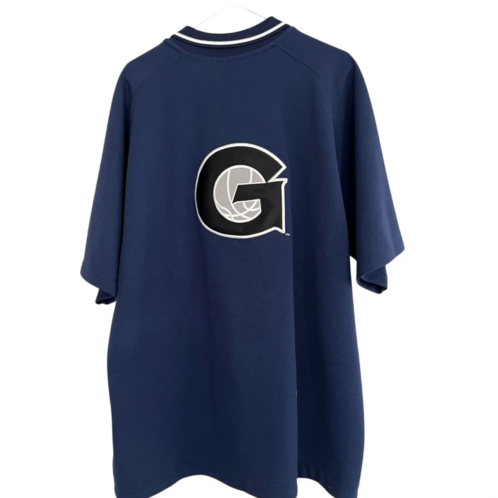 Nike VINTAGE Nike Georgetown Hoyas Warm Up Basketball Jersey Shirt Polo XL Men Blue Size US XL / EU 56 / 4 - 2 Thumbnail