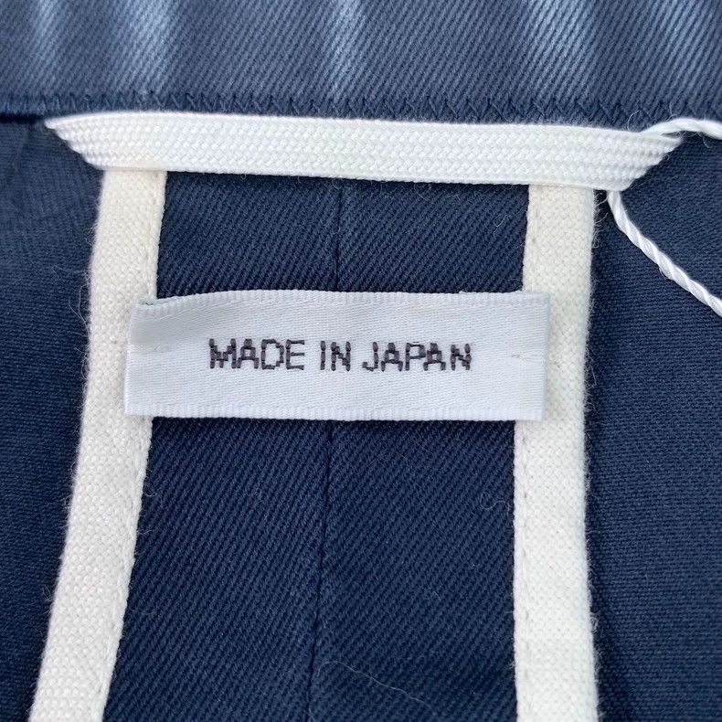 Thom Browne Thom Browne Size 4 Dark blue gold buckle lapel cotton suit Size 42R - 8 Thumbnail