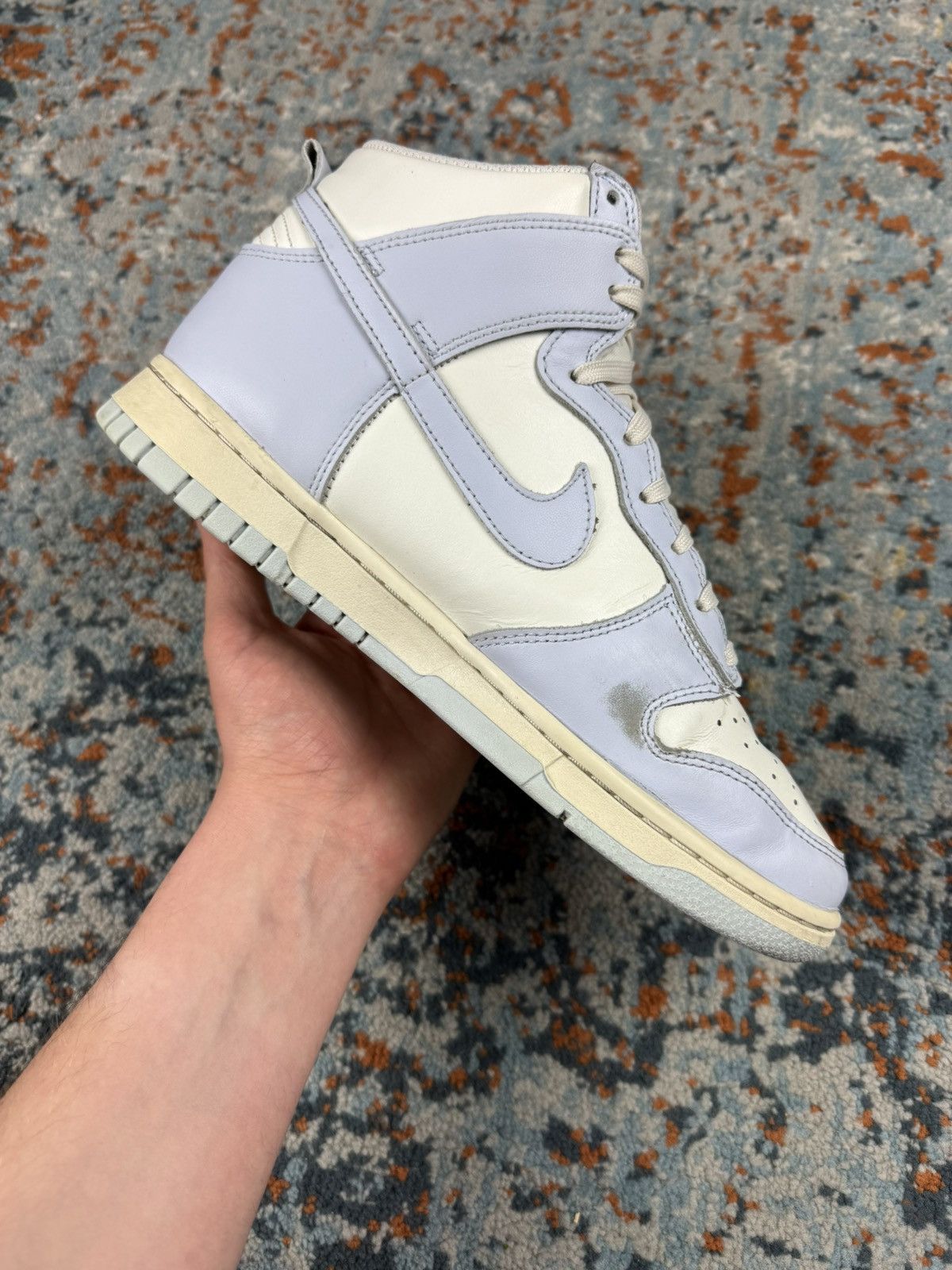 Nike × Vintage Nike dunk high football grey high top sneakers Size US 8 / IT 38 - 8 Thumbnail