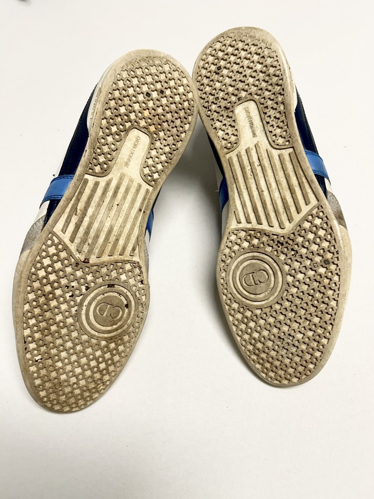 Dior SS2008 B22 Low Top Sneaker Silver/White/Blue Size US 8.5 / EU 41-42 - 9 Thumbnail