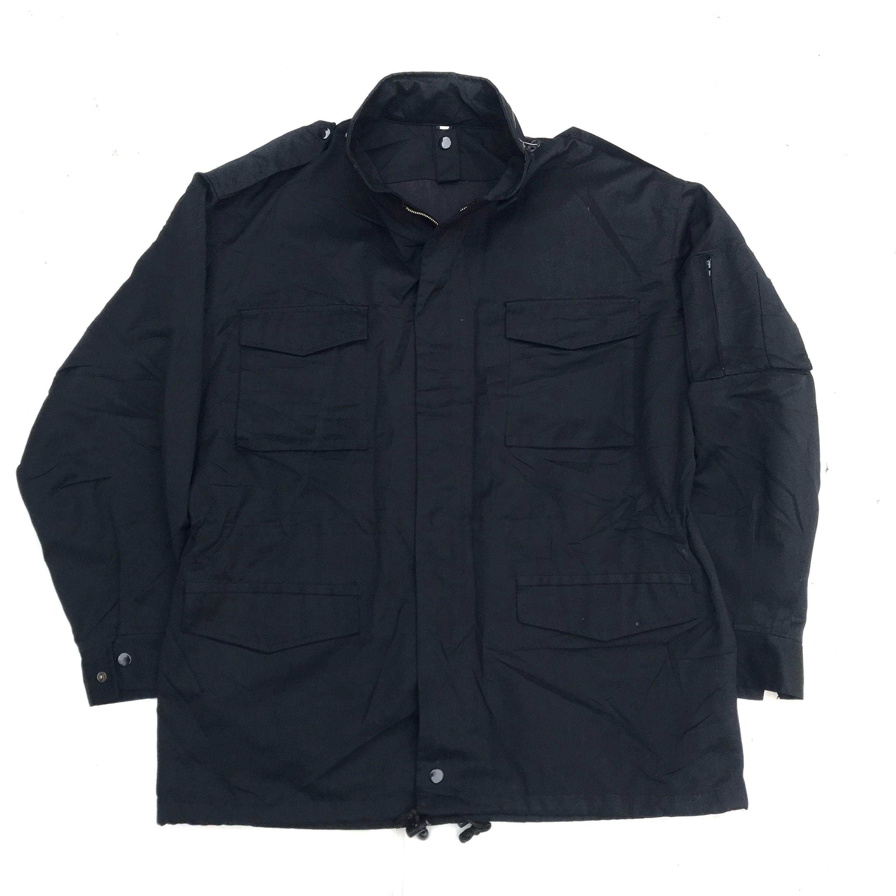 M65 Parka 4 pocket Solid Black jacket Size XL alpha