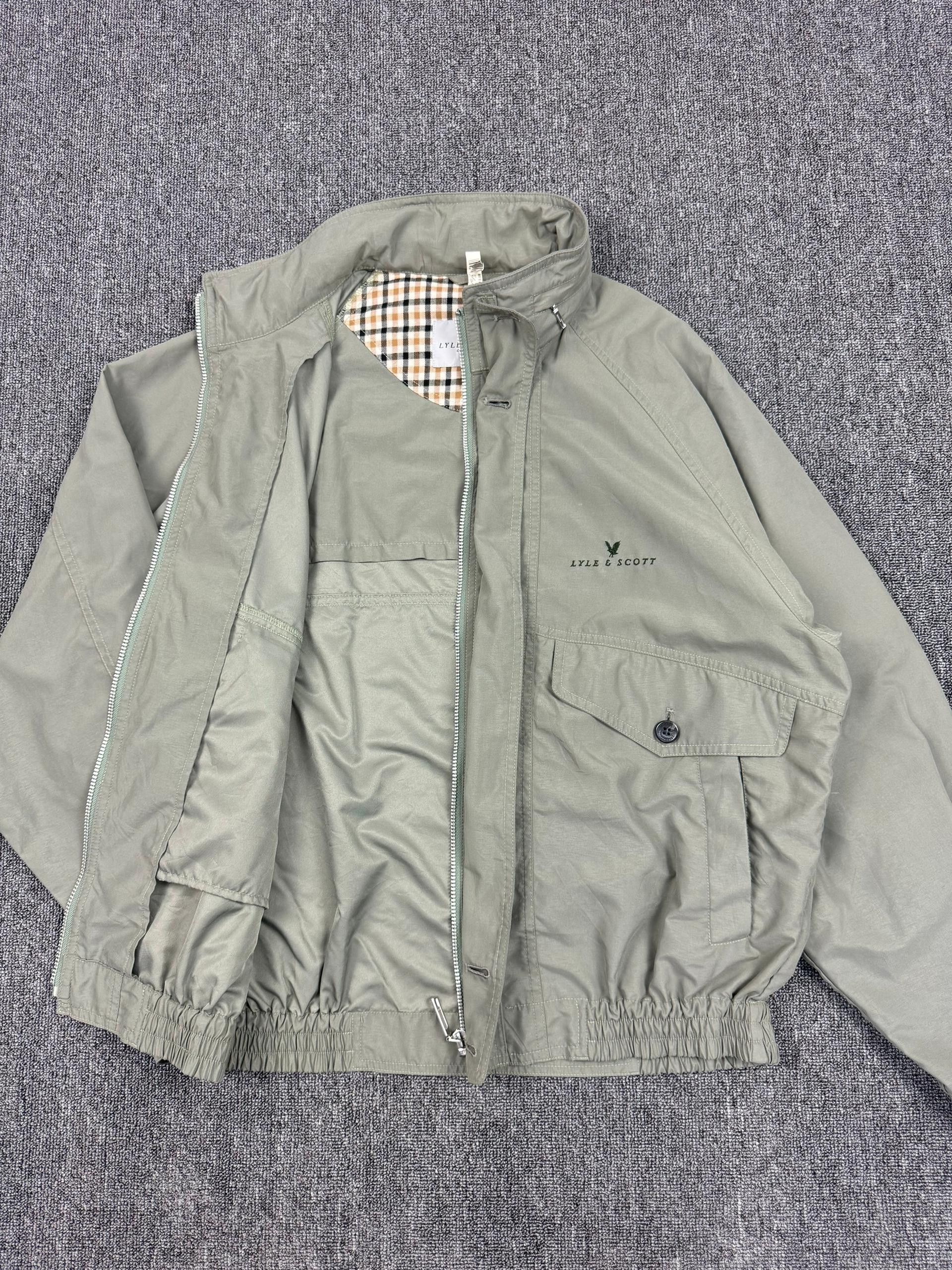 Lyle & Scott Vintage 90s Lyle & Scott Casual Light Bomber Jacket Size US L / EU 52-54 / 3 - 6 Thumbnail