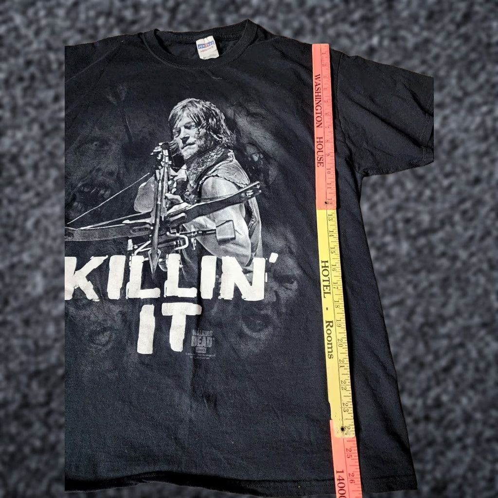 Jerzees Mens L The Walking Dead 2014 Daryl Dixon Killin It T Shirt Horror TV Show Shirt Size US L / EU 52-54 / 3 - 1 Thumbnail