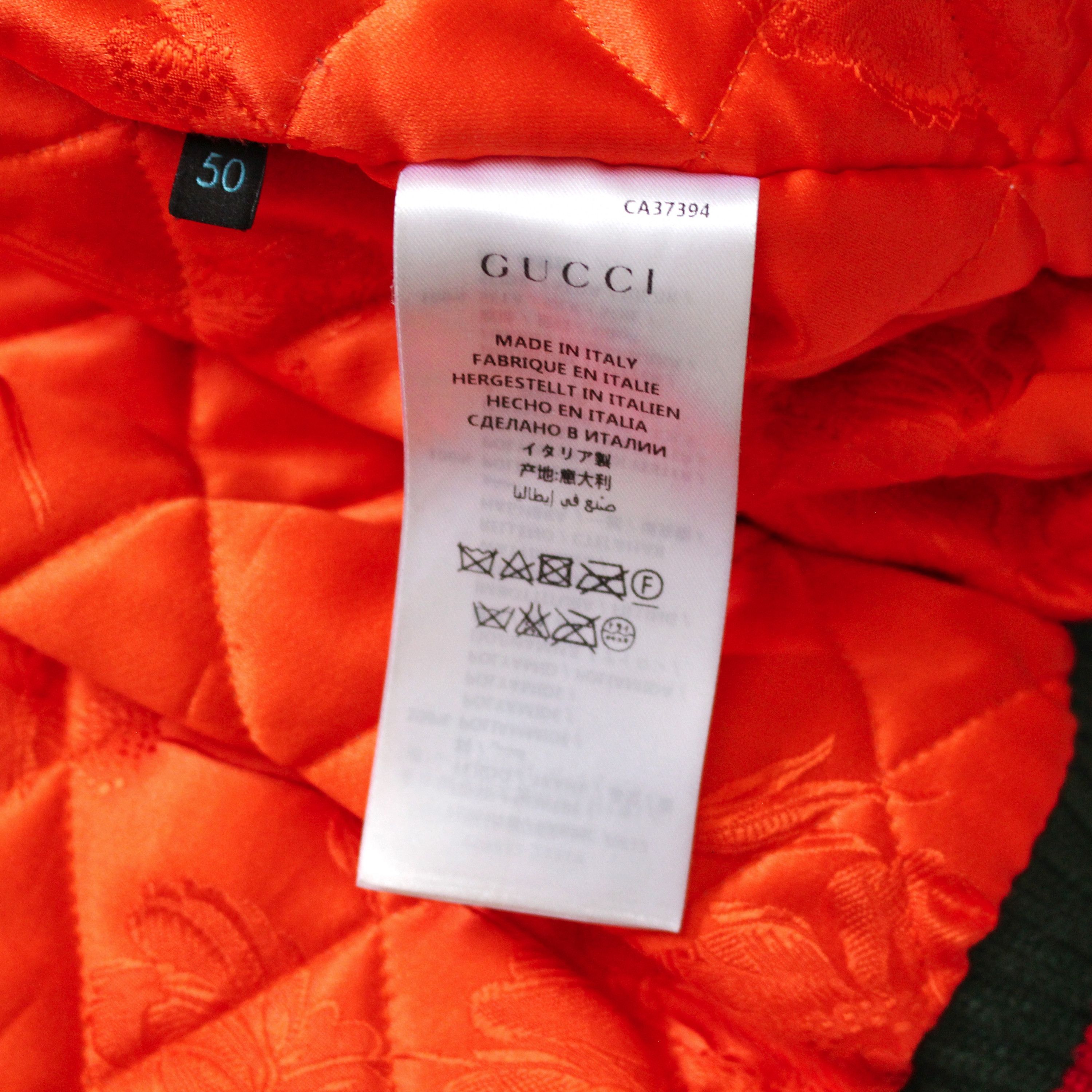 Gucci Ghost GG Hand Painted Bomber Jacket