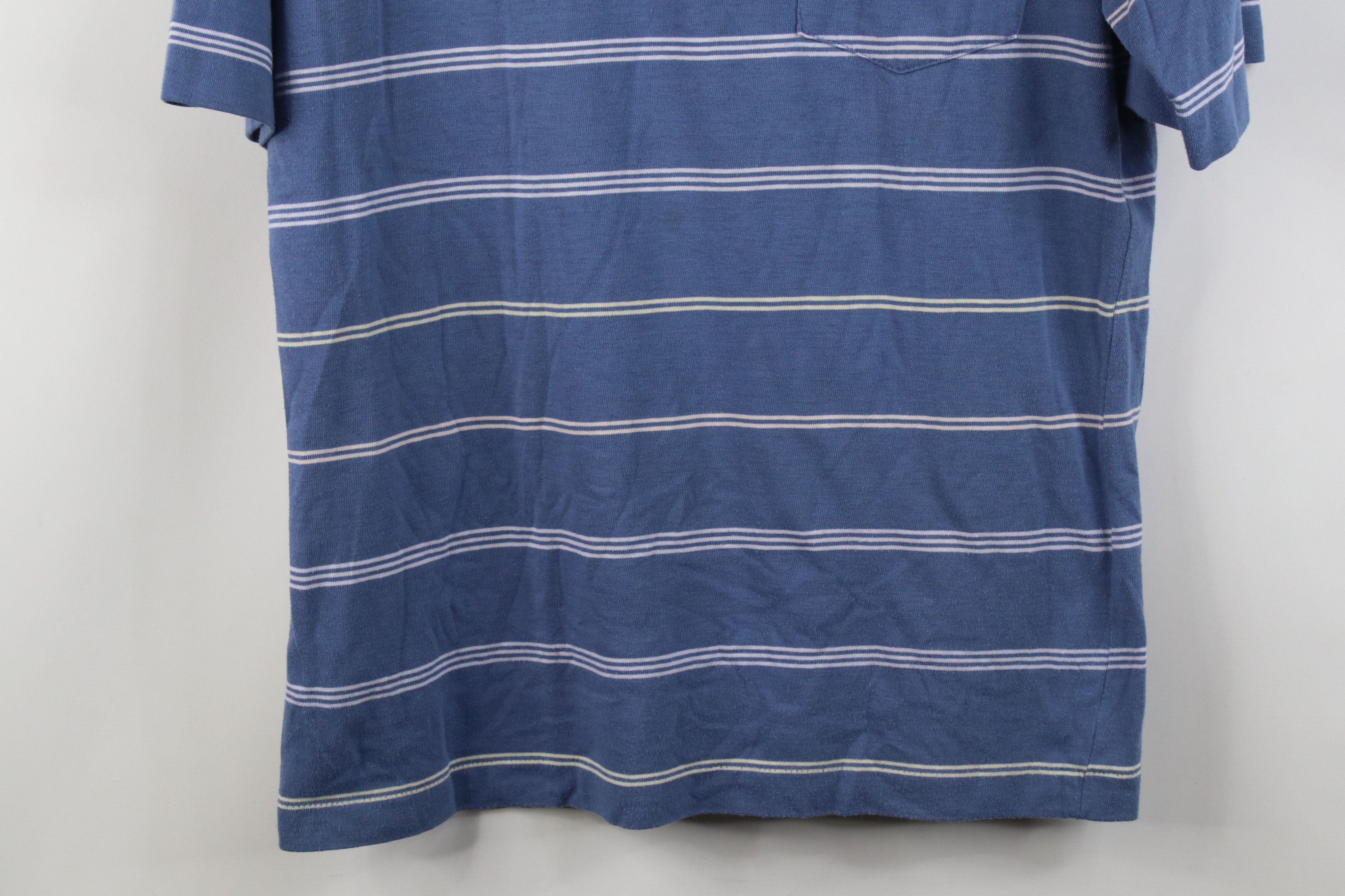 Vintage Vintage 80s 90s Streetwear Striped Knit Golf Polo Shirt Size US M / EU 48-50 / 2 - 3 Thumbnail