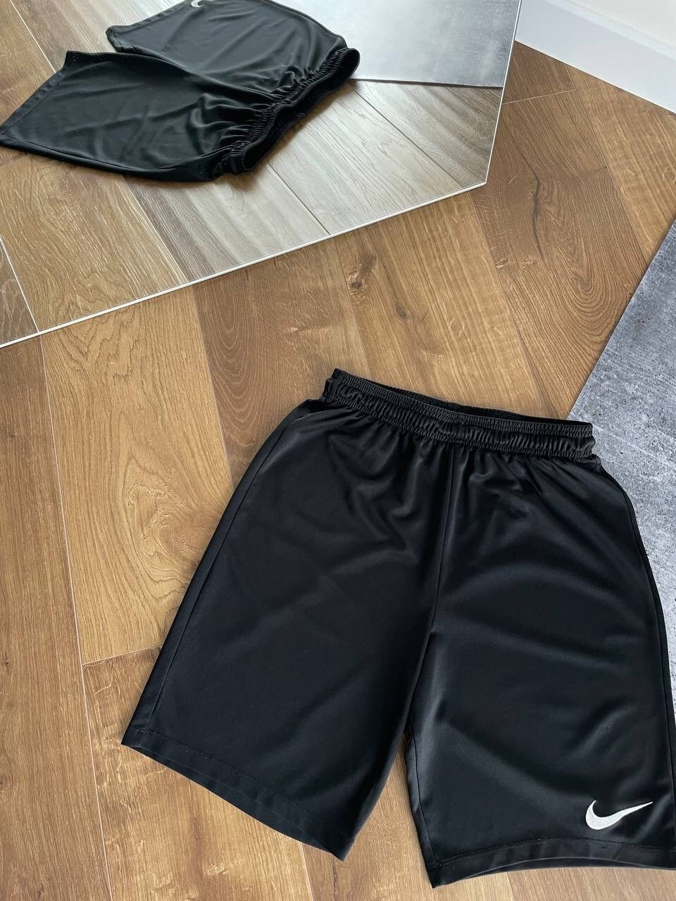 Nike × Vintage Vintage Nike 90’s Y2K Style Drill Black Shorts Size US 32 / EU 48 - 2 Thumbnail
