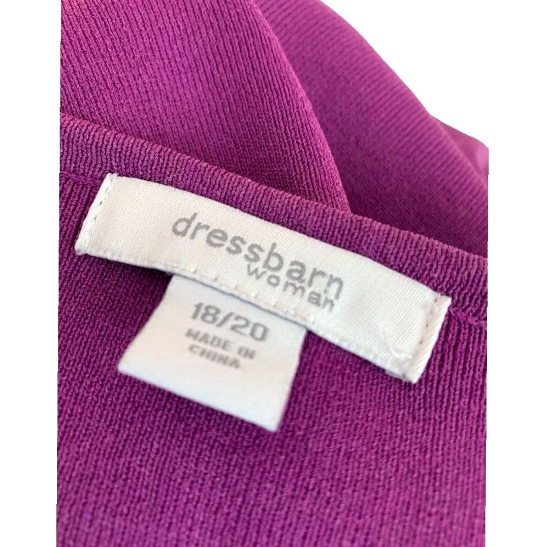 Vintage VINTAGE Dressbarn Women Purple Sleeveless Pullover Sweater Shell 18/20 Plus Size Adult Ladies Size XXL / US 16-18 / IT 52-54 - 7 Thumbnail