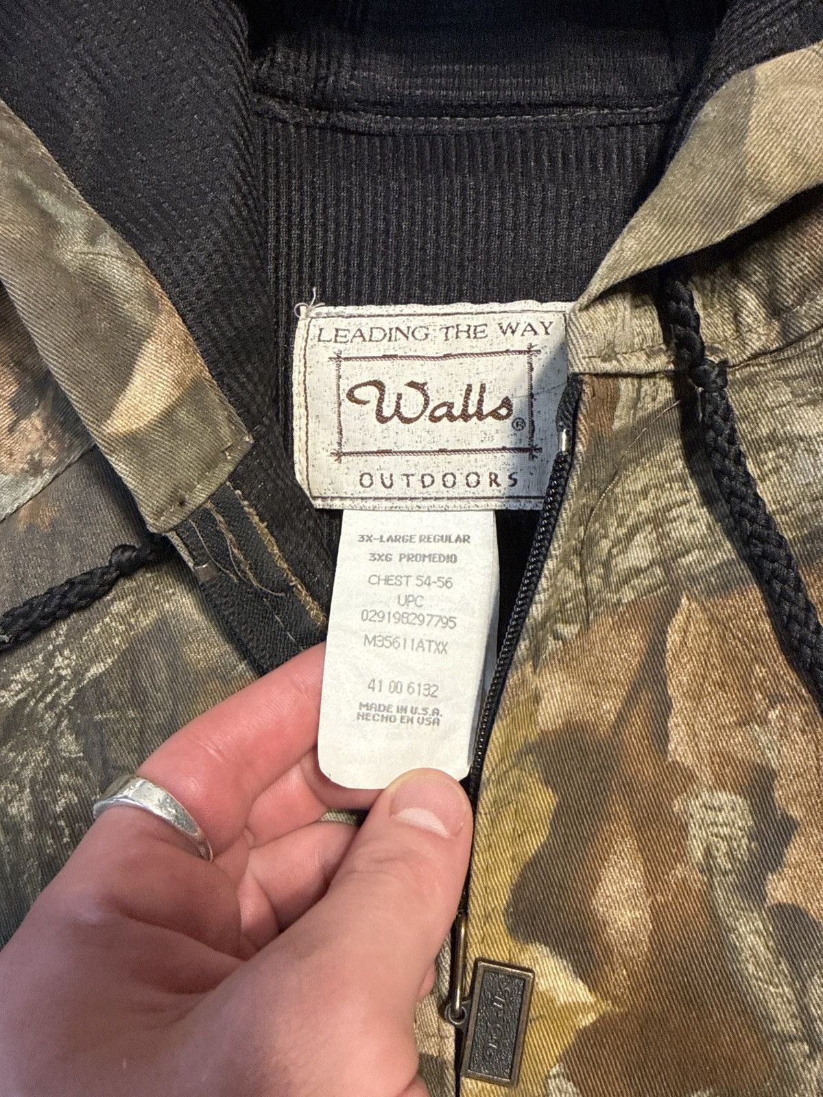 Realtree Vintage 90s Walls Carhartt Style Real Tree Hooded Jacket Size US XXL / EU 58 / 5 - 2 Thumbnail